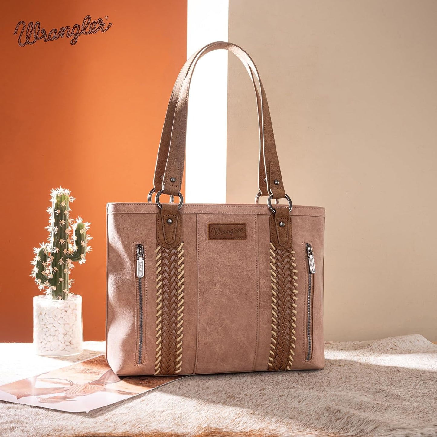 Montana West Wrangler Bolso de mano para mujer con múltiples bolsil...