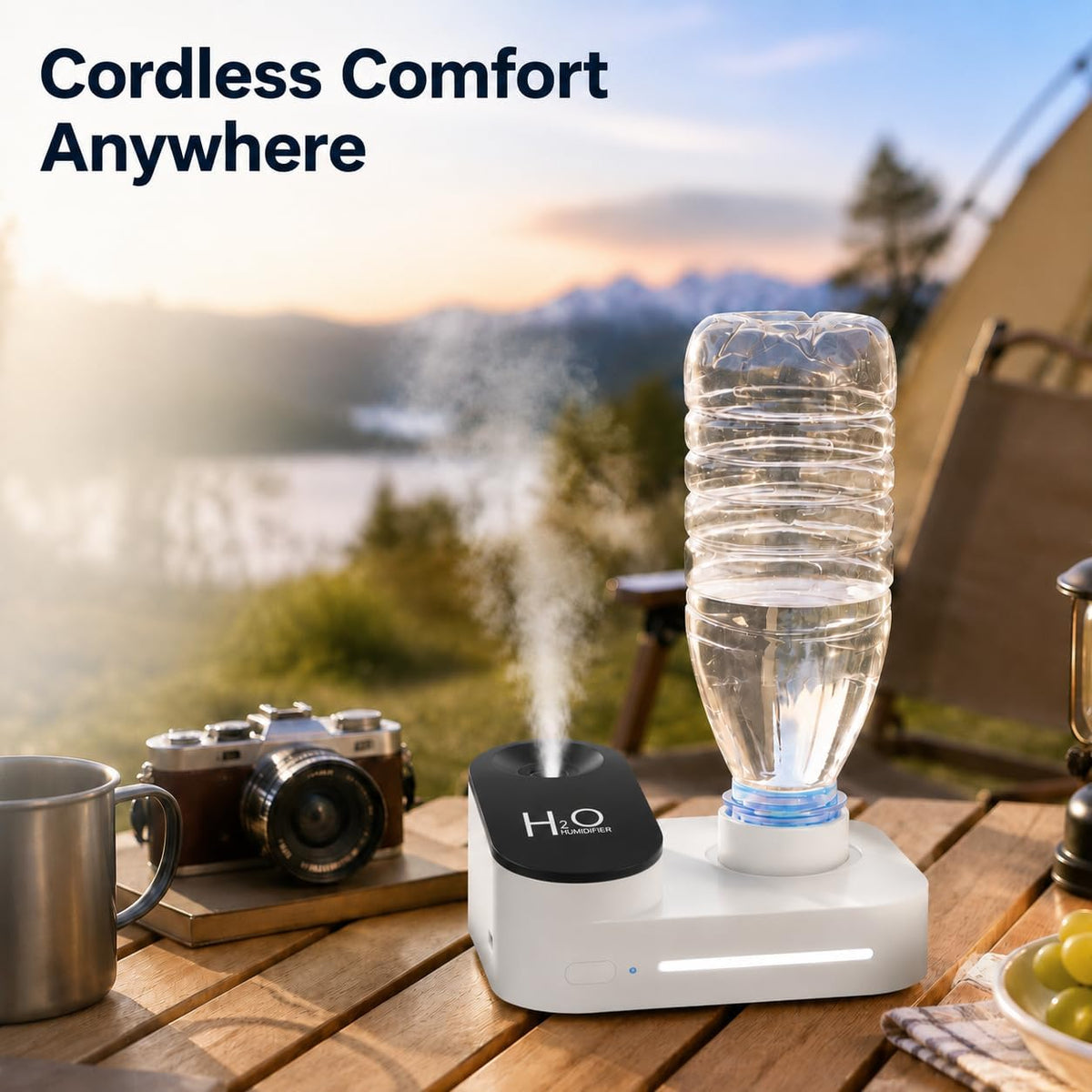 Gmuray Humidificador de viaje, mini niebla fría portátil, recargabl...