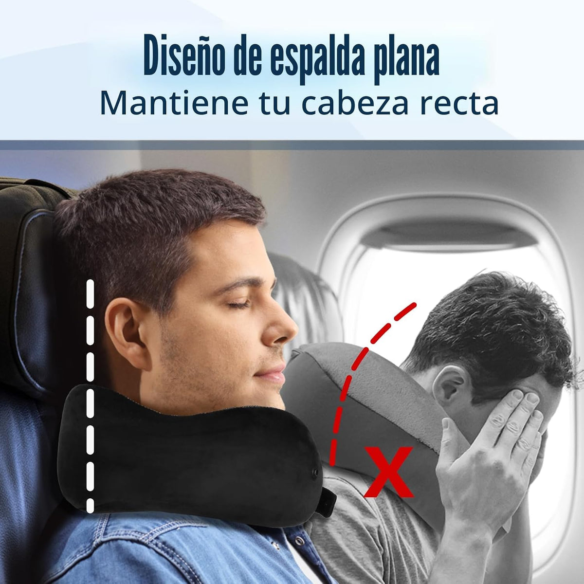 Cirorld - Almohada de cuello para viajes, almohadas de viaje para a...