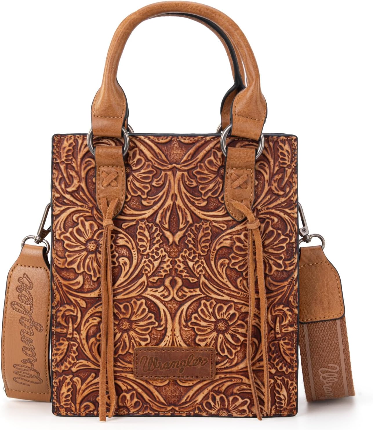 Wrangler Bolso Cruzado en Relieve para Mujer con Asa Superior, Bols...