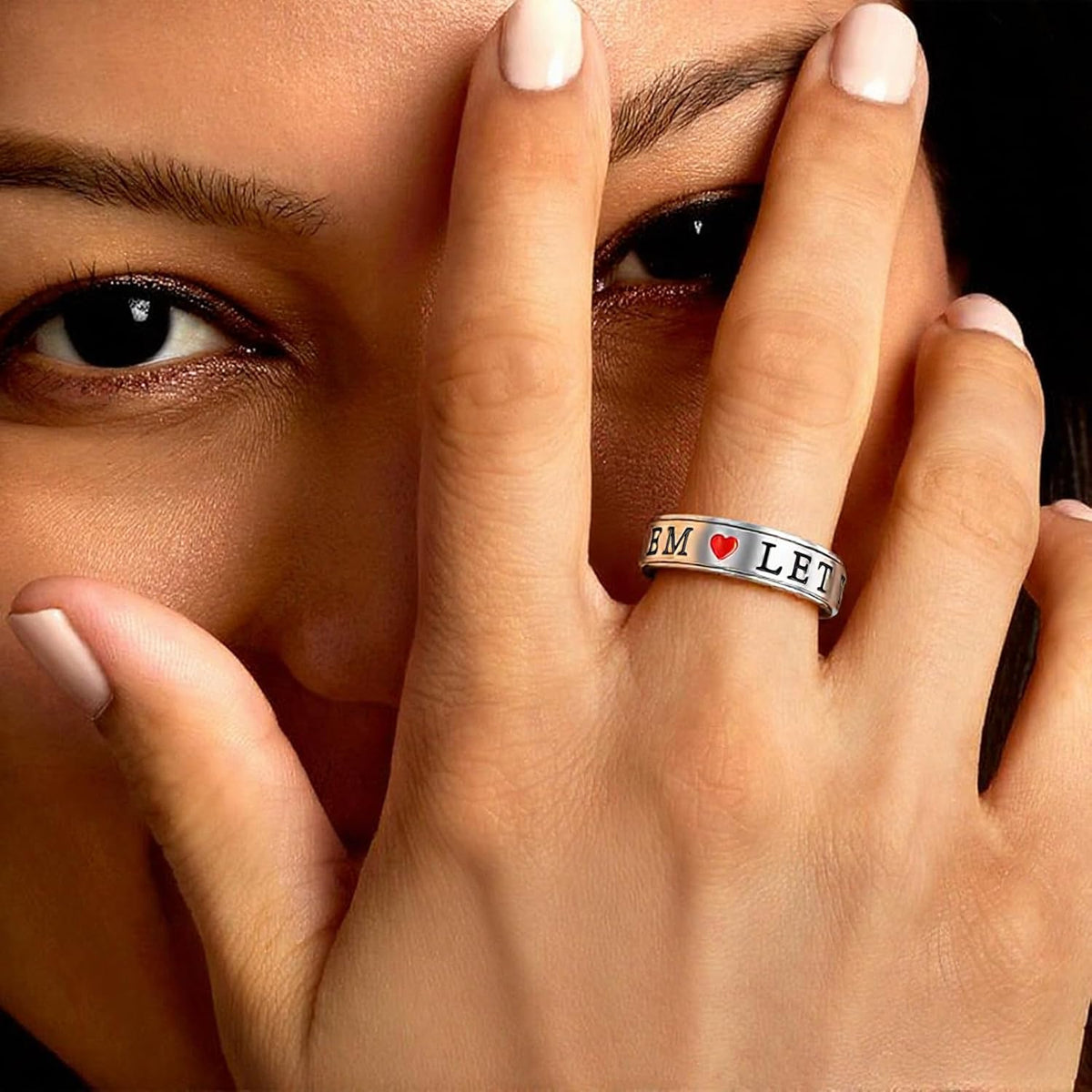 Anillos antiestrés para adultos OreilleStar: Anillo giratorio lindo...