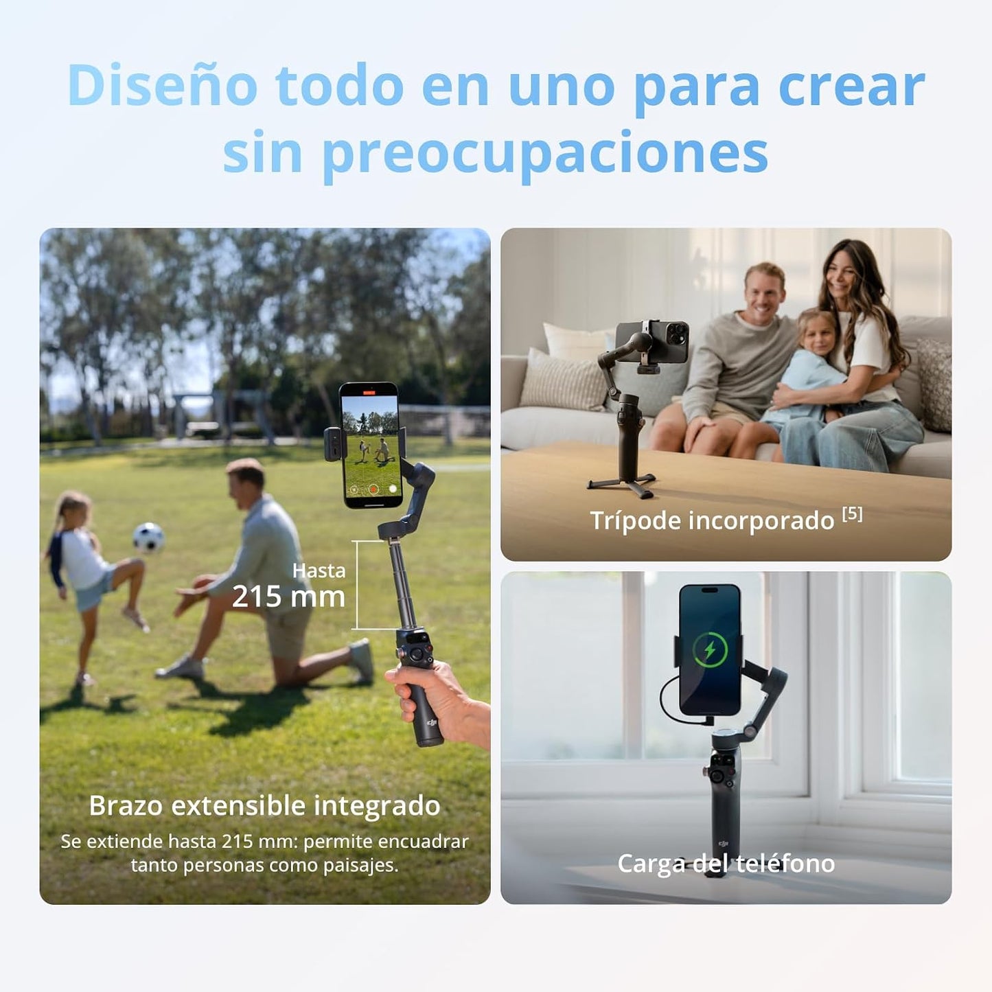 DJI Osmo Mobile 8 estabilizador de cardán para teléfono, estabiliza...