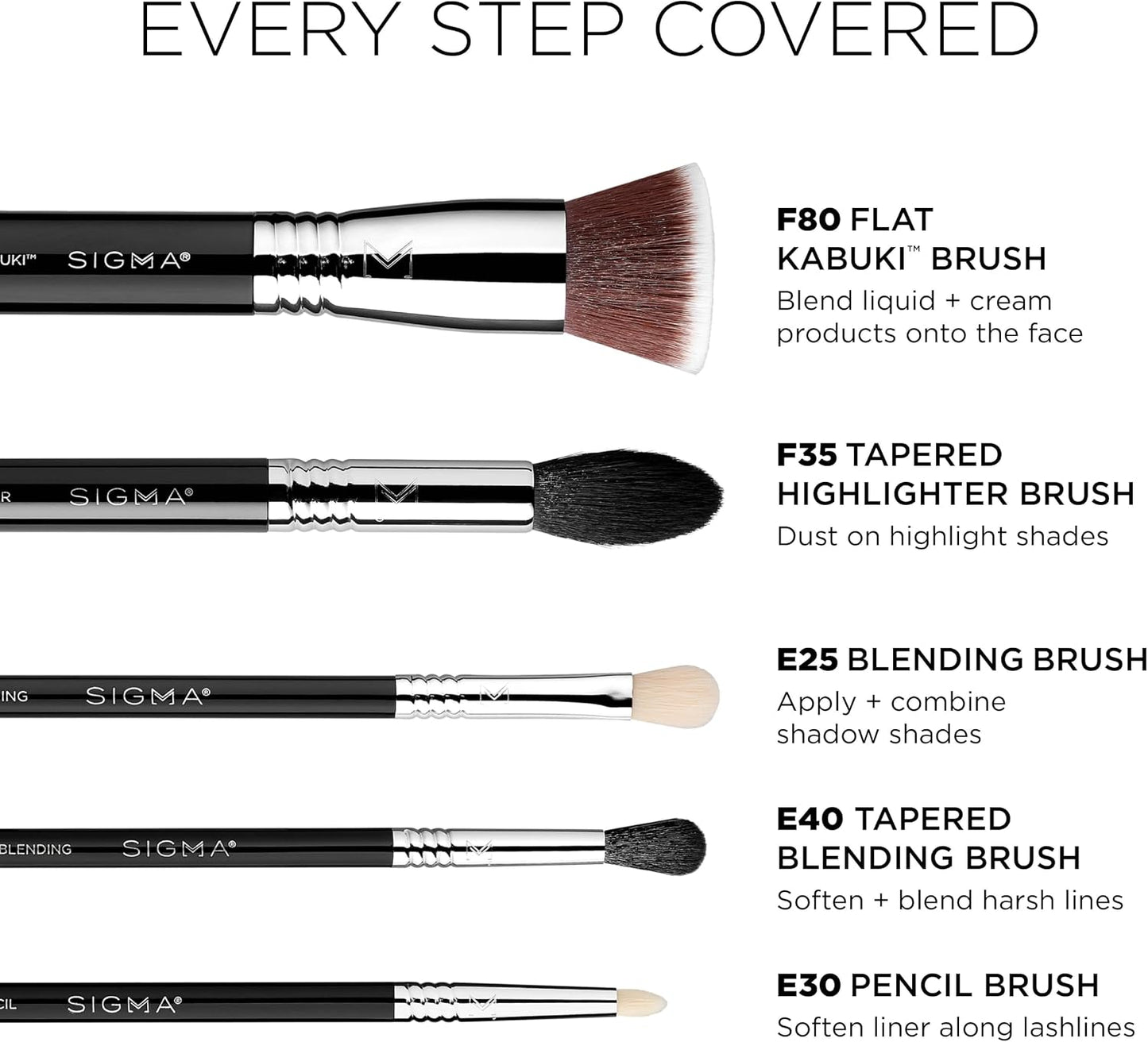 Sigma Beauty Juego de brochas de maquillaje más deseado \u2013 Jueg...