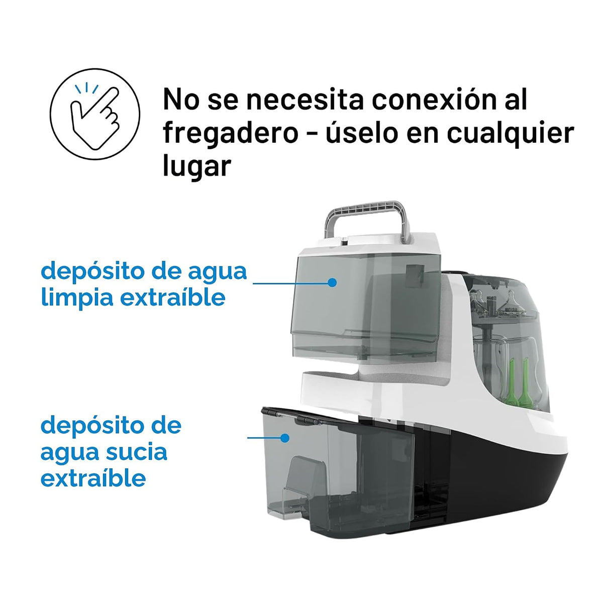 Baby Brezza Lavadora de biberones Pro - Mejor limpieza clínicamente...
