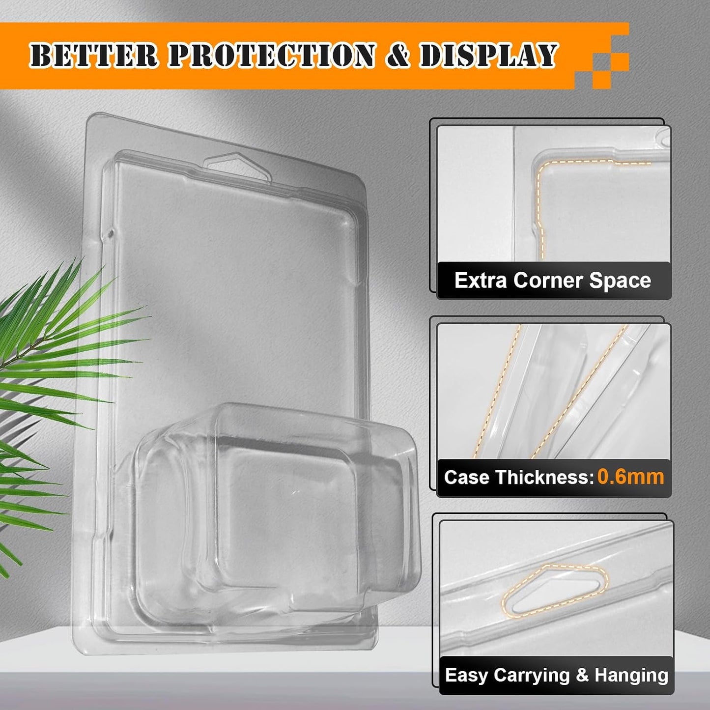 Funda protectora de 50 piezas compatible con Hot Wheels, estuche de...