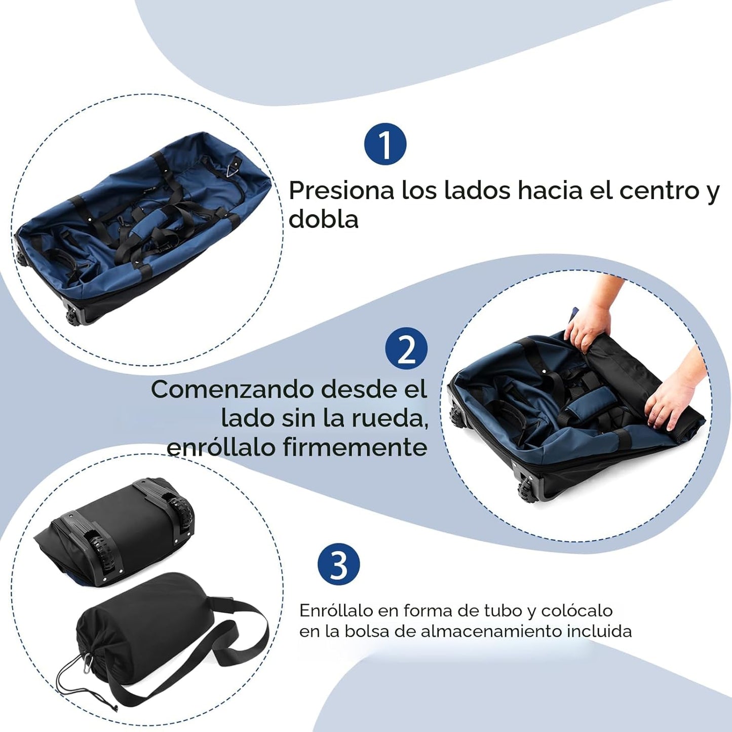 Vrtisa 110L Expandible a 140L Bolsa de viaje plegable de 32" co...