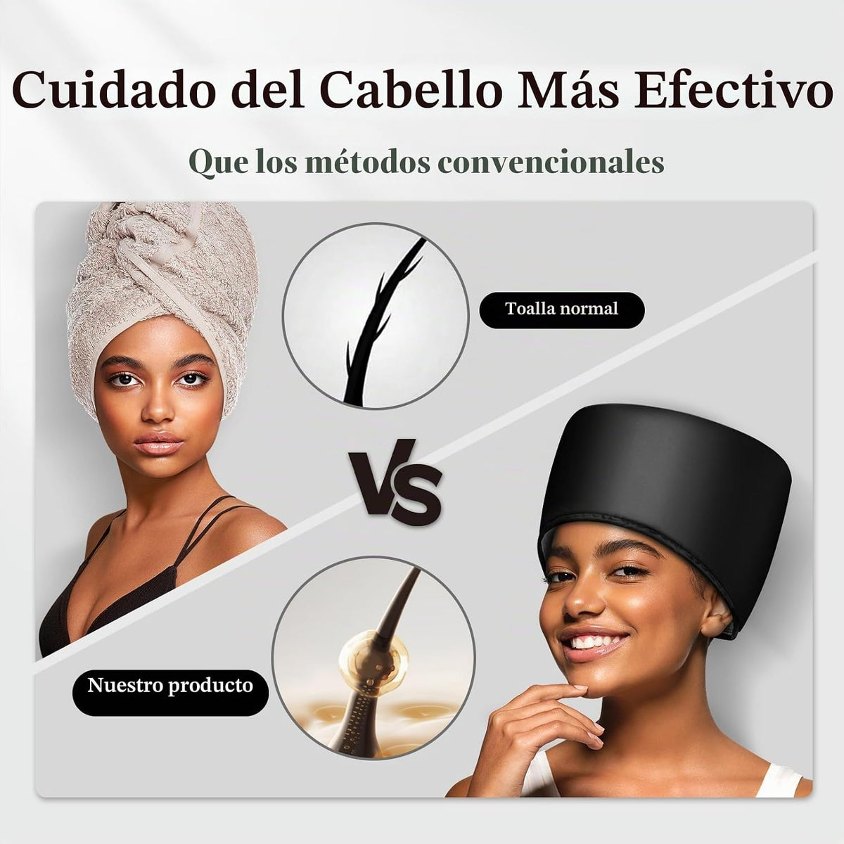 Gorro térmico eléctrico térmico térmico para cabello afro negro nat...