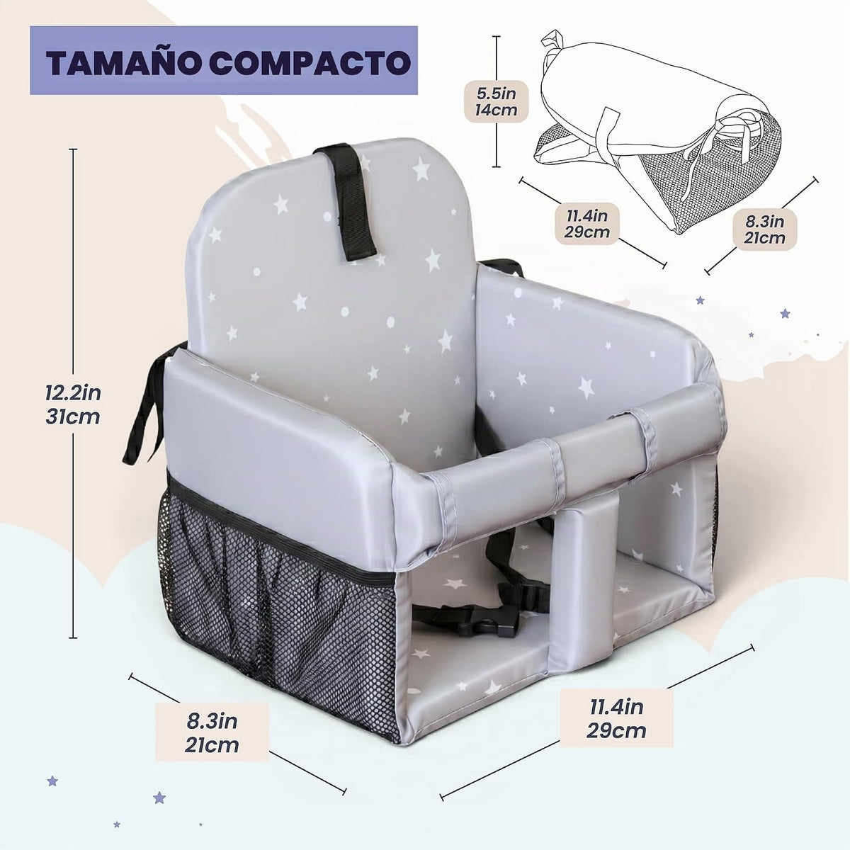 Coco Seat Inserto para silla alta y asiento de carrito de compras p...