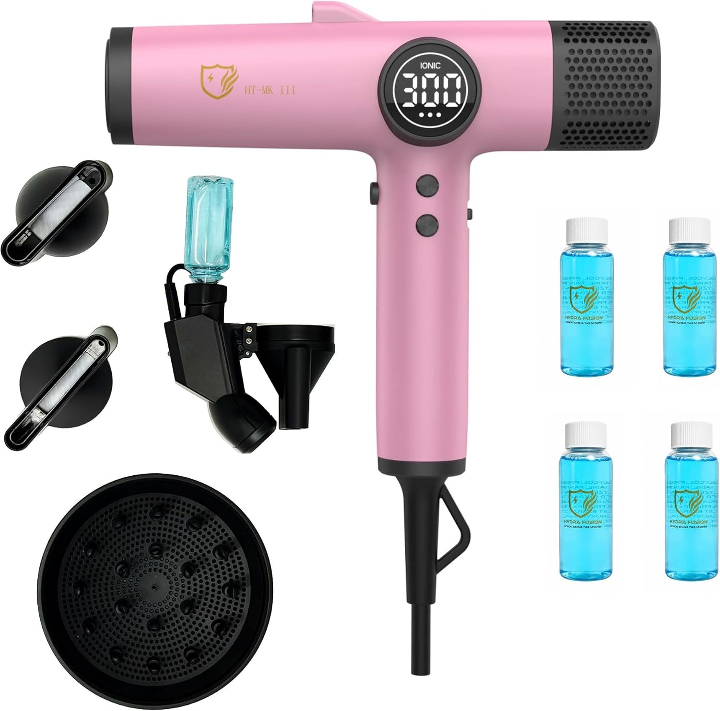 Hydra Turbo Mark 3 (rosa) Secador de pelo profesional iónico, secad...