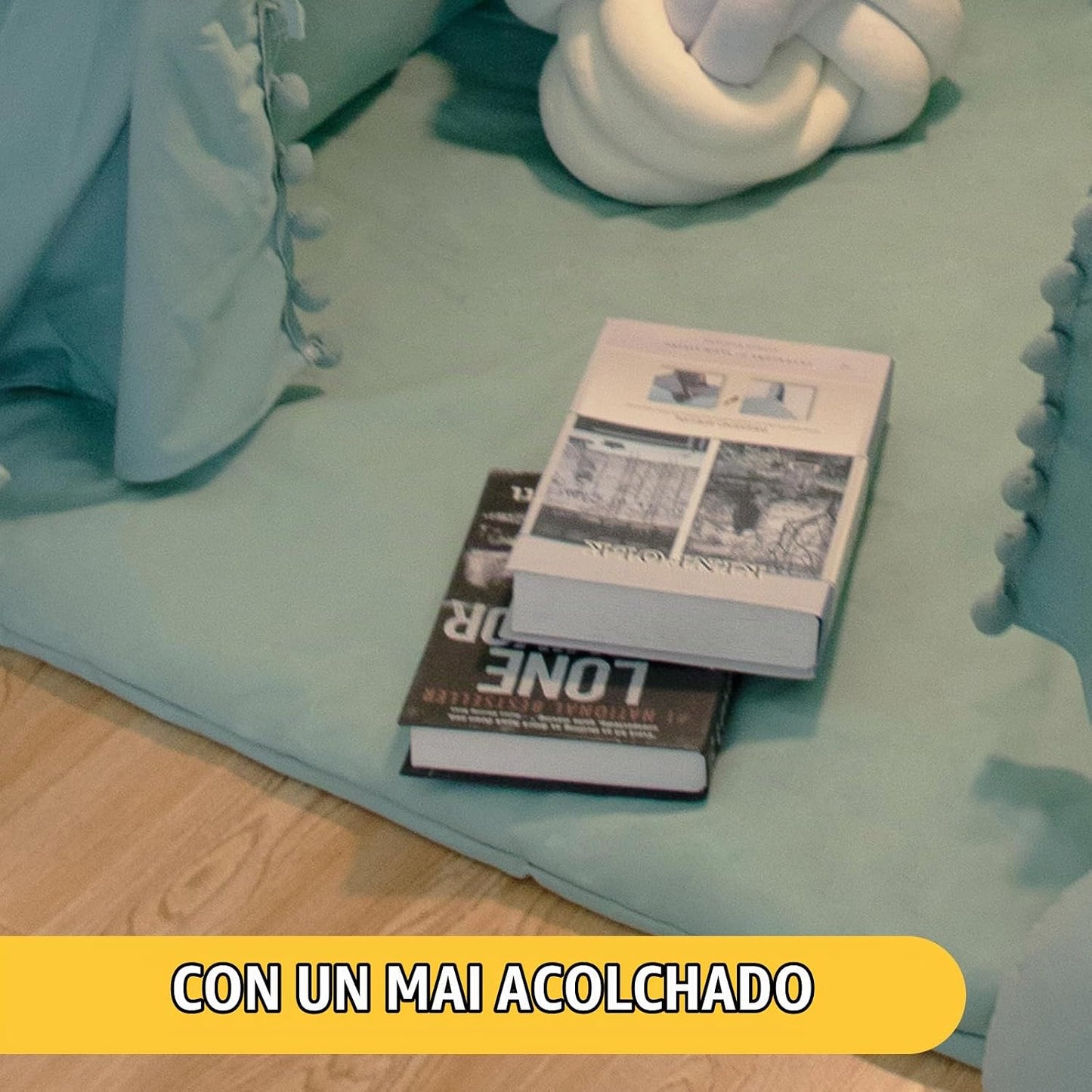 RONGFA Tienda de campaña tipo tipi para niños con alfombrilla, luce...