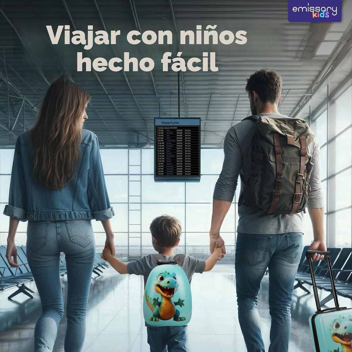 emissary Juego de equipaje para niños - Maletas de mano con ruedas...