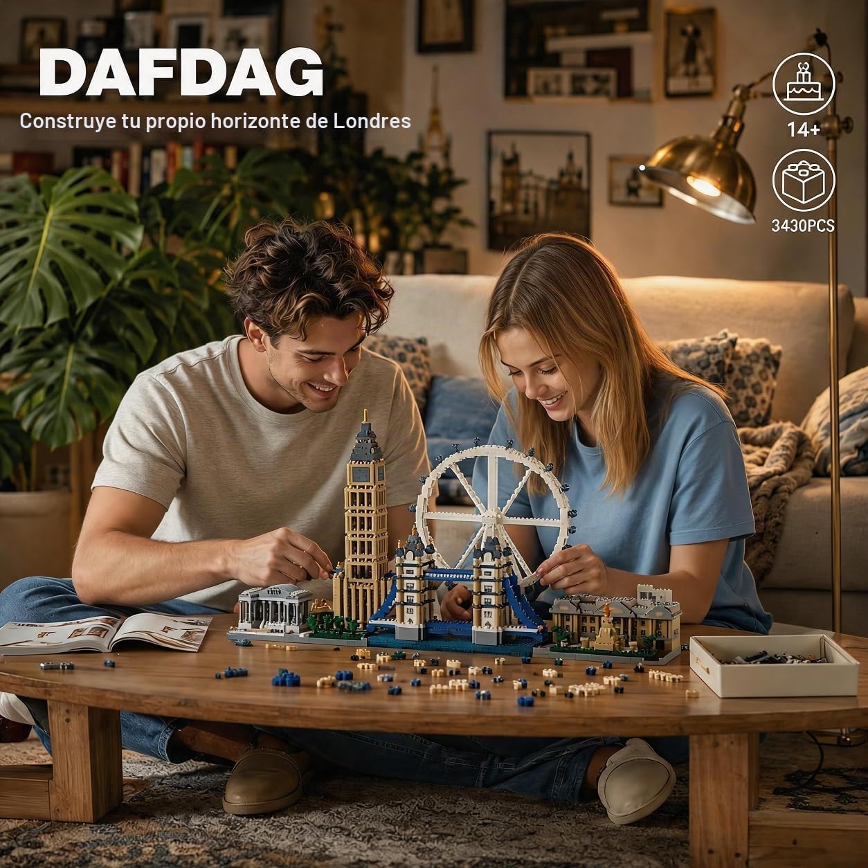 DAFDAG Juego de micro bloques de construcción para adultos con dise...