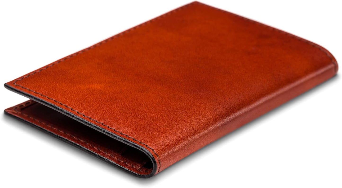 Bosca Italia Old Leather - Cartera minimalista con bolsillo frontal...