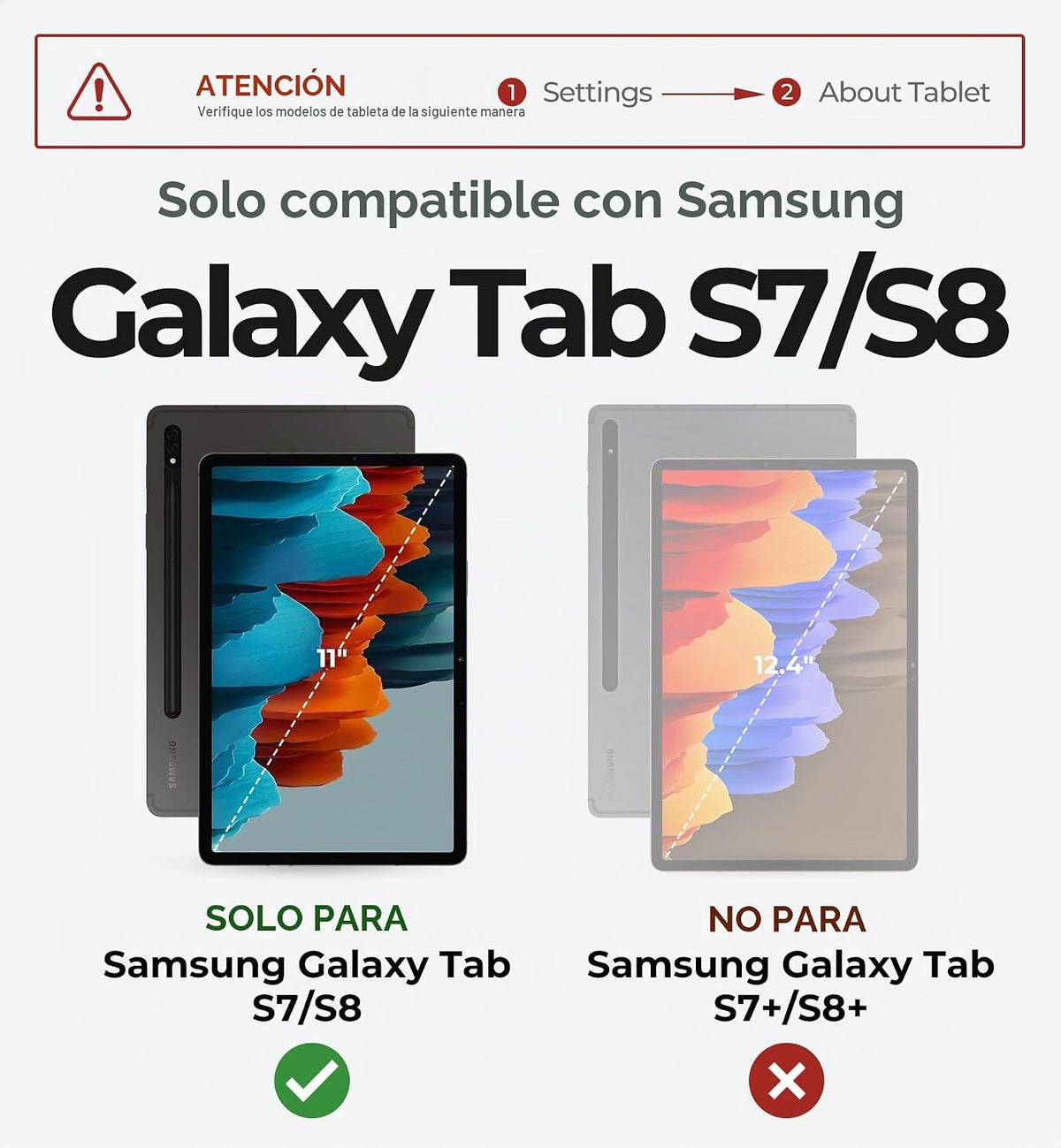 Dexnor Para Samsung Galaxy Tab S8\/S7 Funda Con Teclado Soporte Mag...