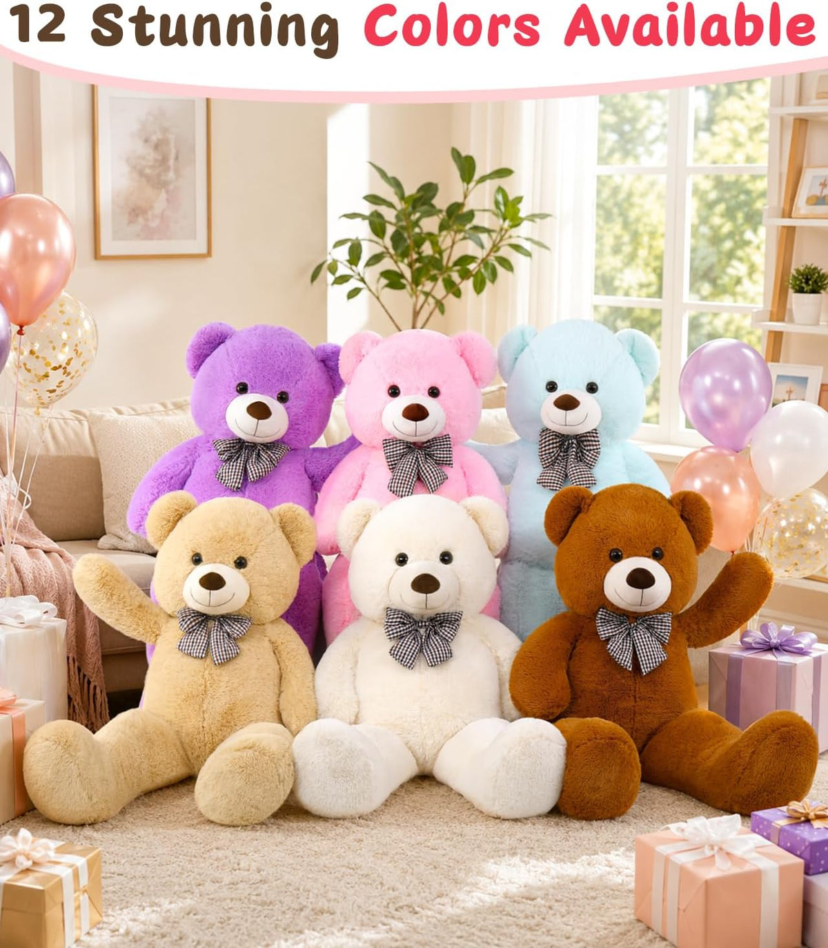 MaoGoLan Oso de peluche de 47 pulgadas, Meifenhong