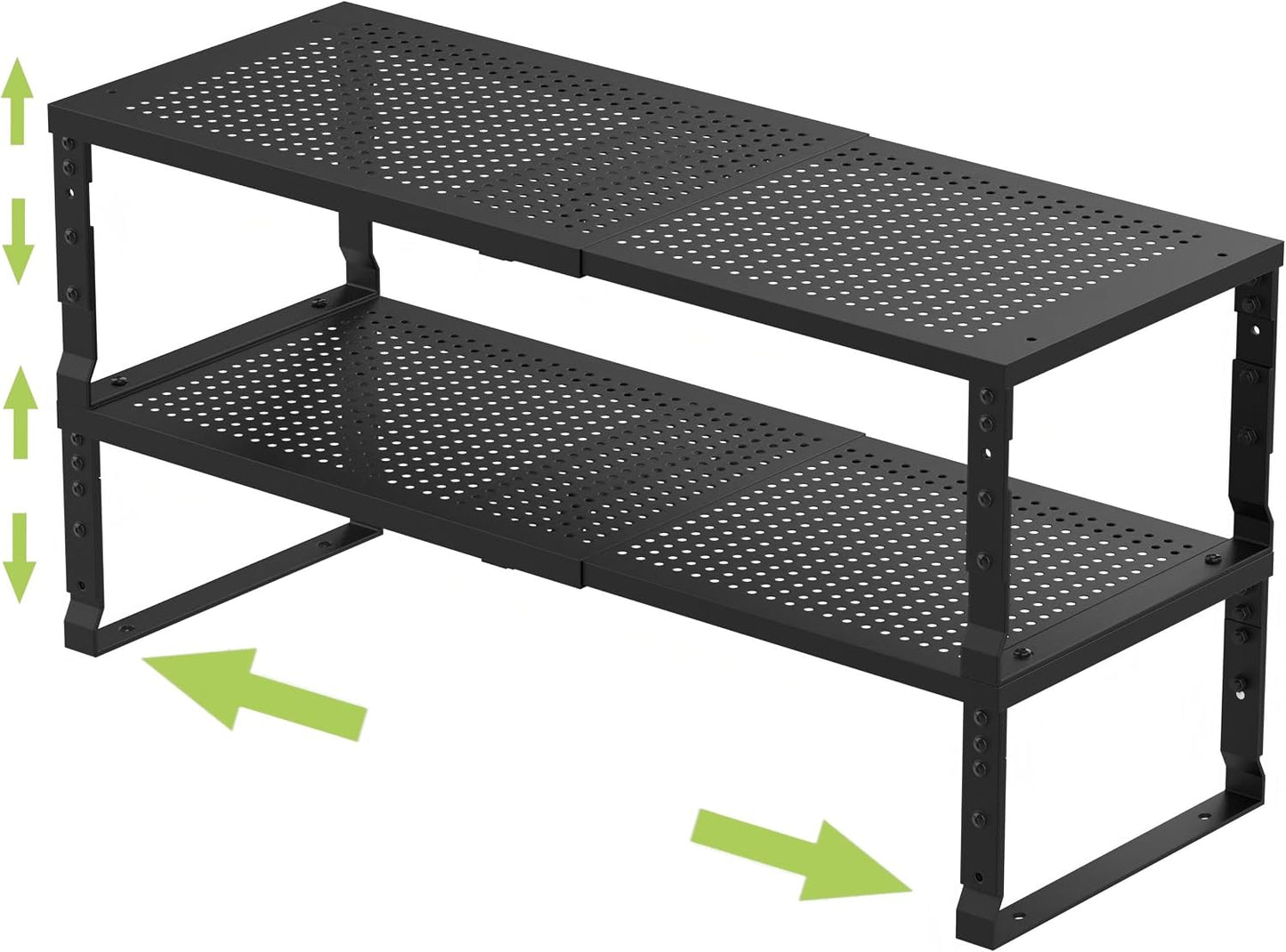 Jojocross Organizador de cocina apilable ajustable y expandible par...