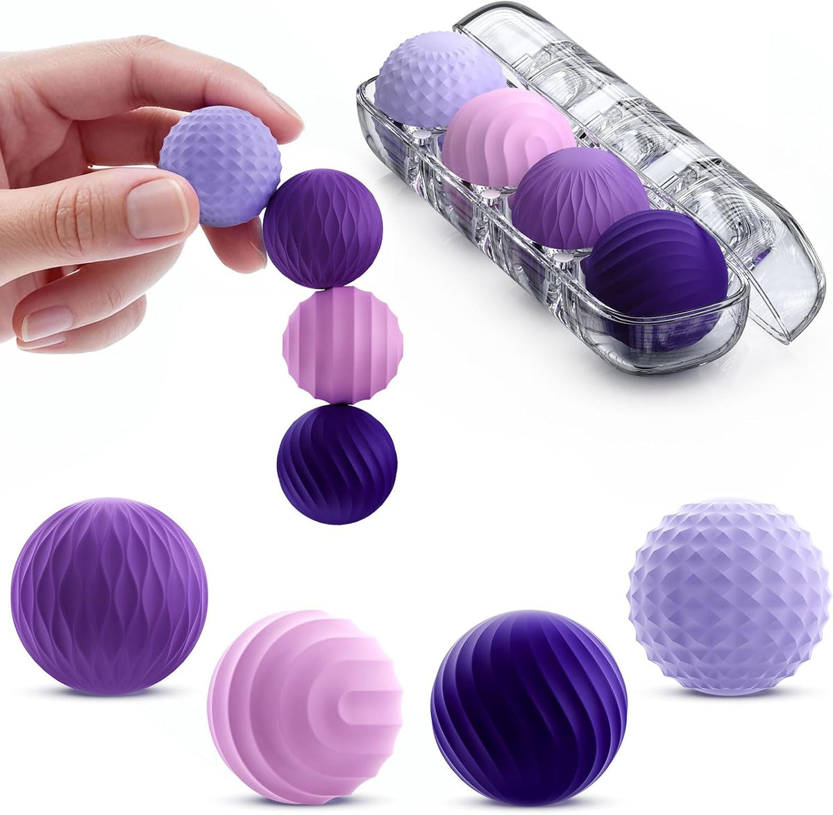 Bomeiyi Bolas magnéticas de silicona para adultos y adolescentes, j...