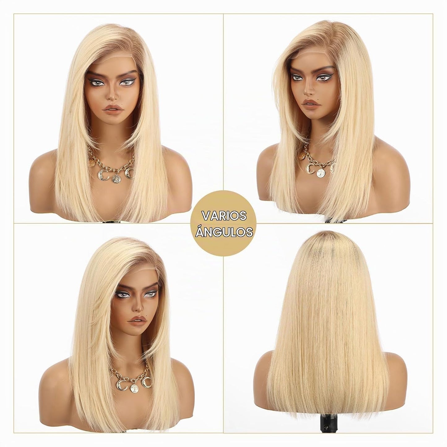 Wear but free KKU Pelucas de cabello 100% humano para mujer, peluca...