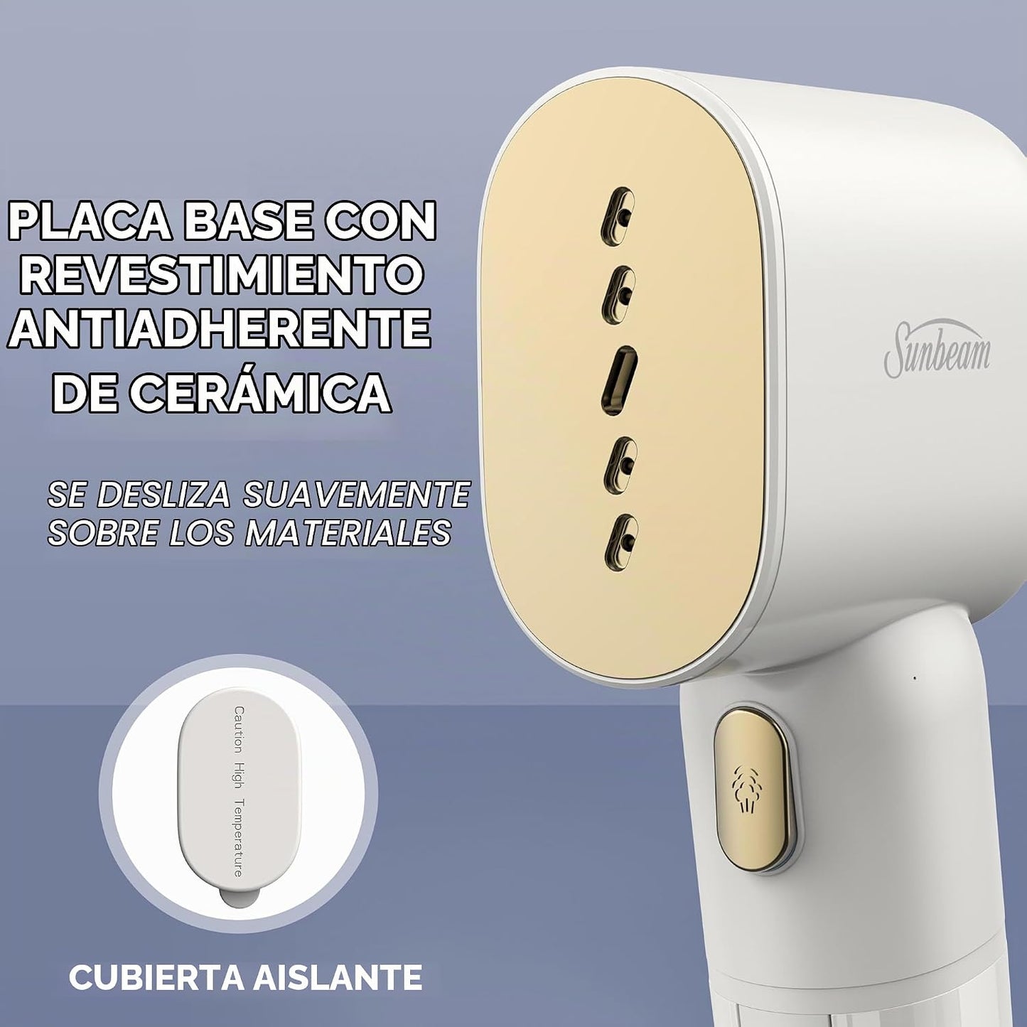 Sunbeam MiniPower 1000W Vaporizador Portátil para Ropa \u2013 Placa...