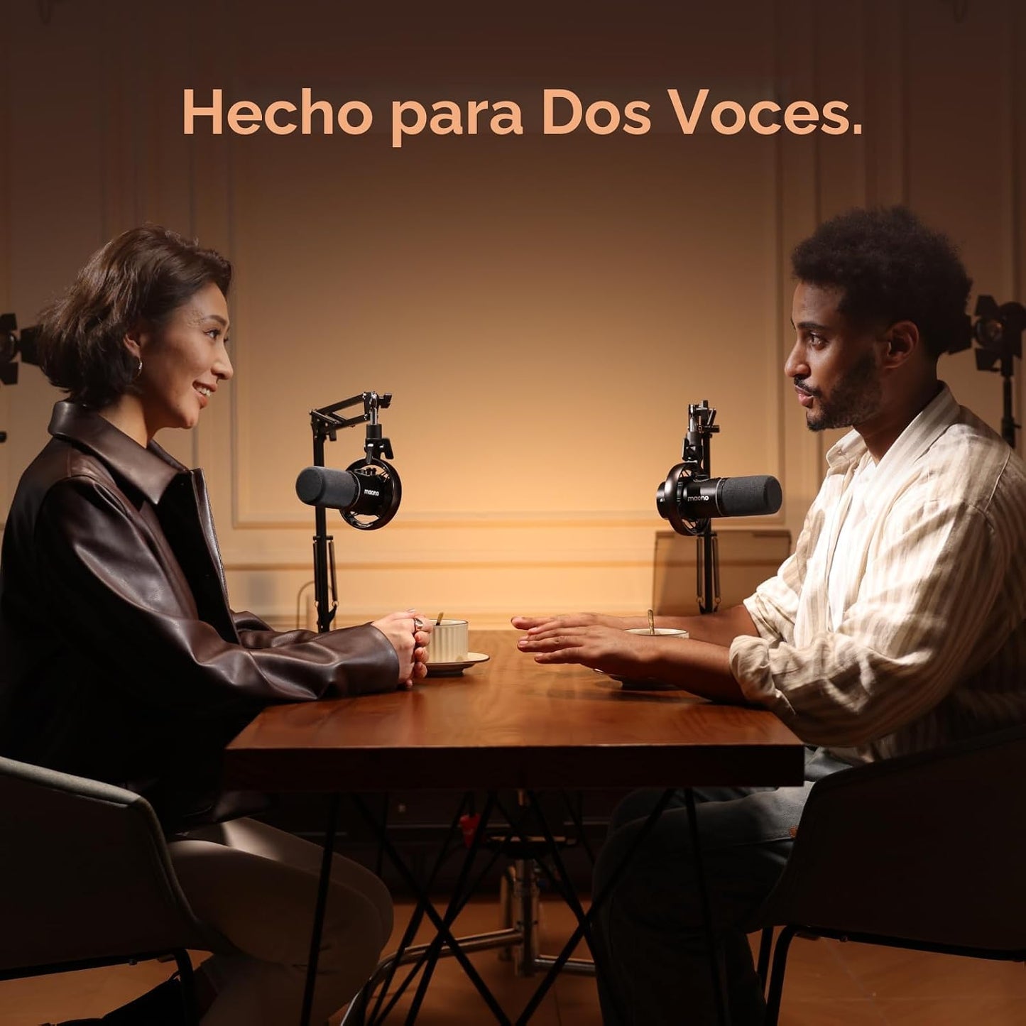 MAONO PD200W Micrófono inalámbrico híbrido para podcast para PC, mi...