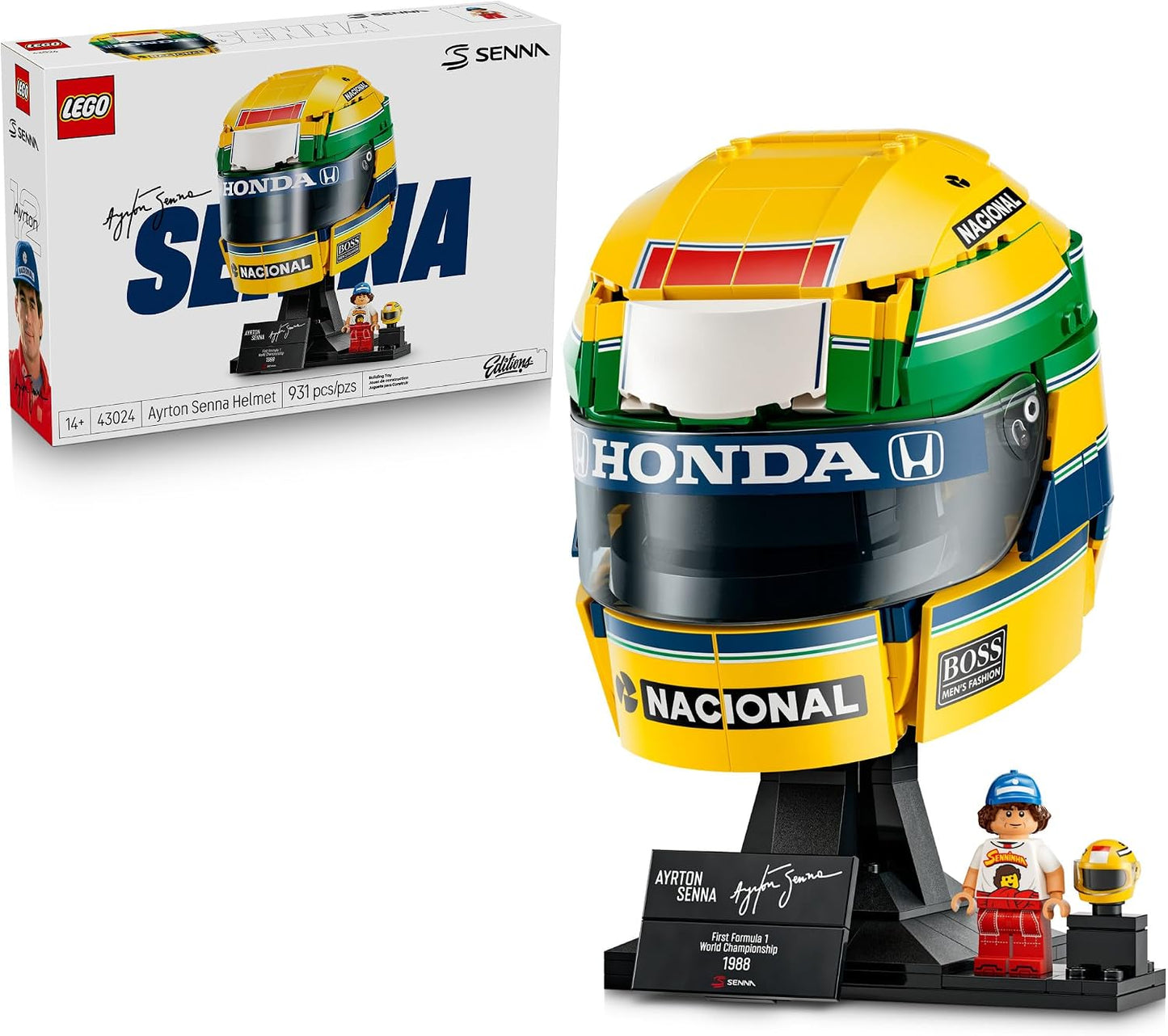 LEGO Editions Casco Ayrton Senna 43024 | Juego de construcción para...