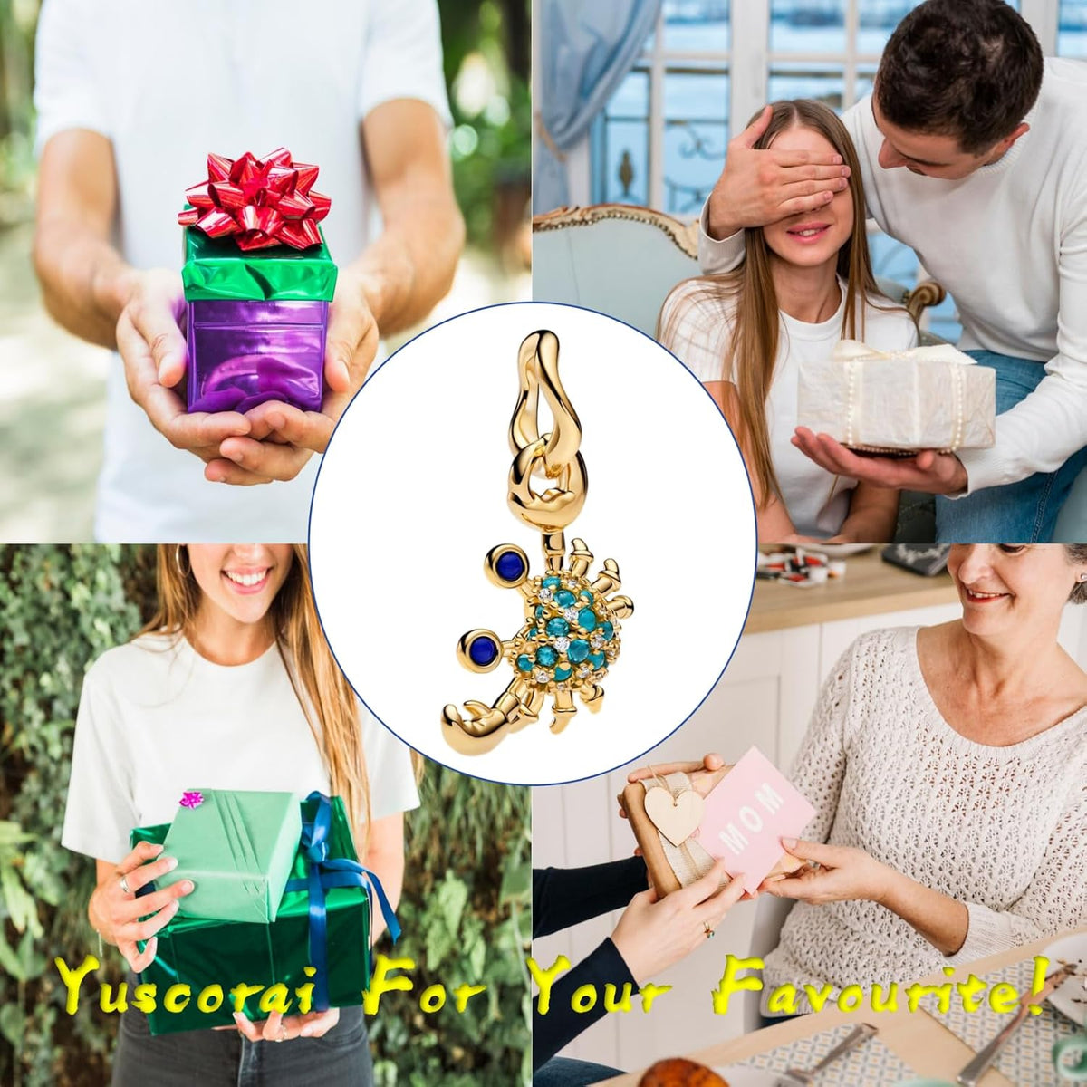Yuscorai Bonitos dijes de moda para pulseras y collares, para cumpl...