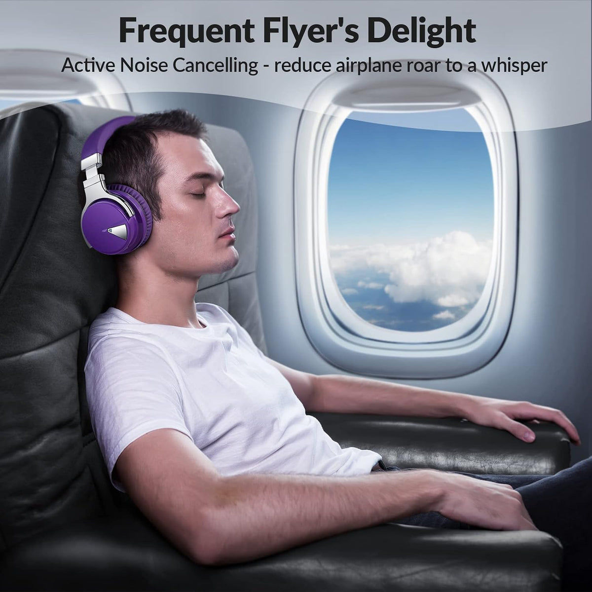 Silensys E7 Auriculares Bluetooth con cancelación activa de ruido c...