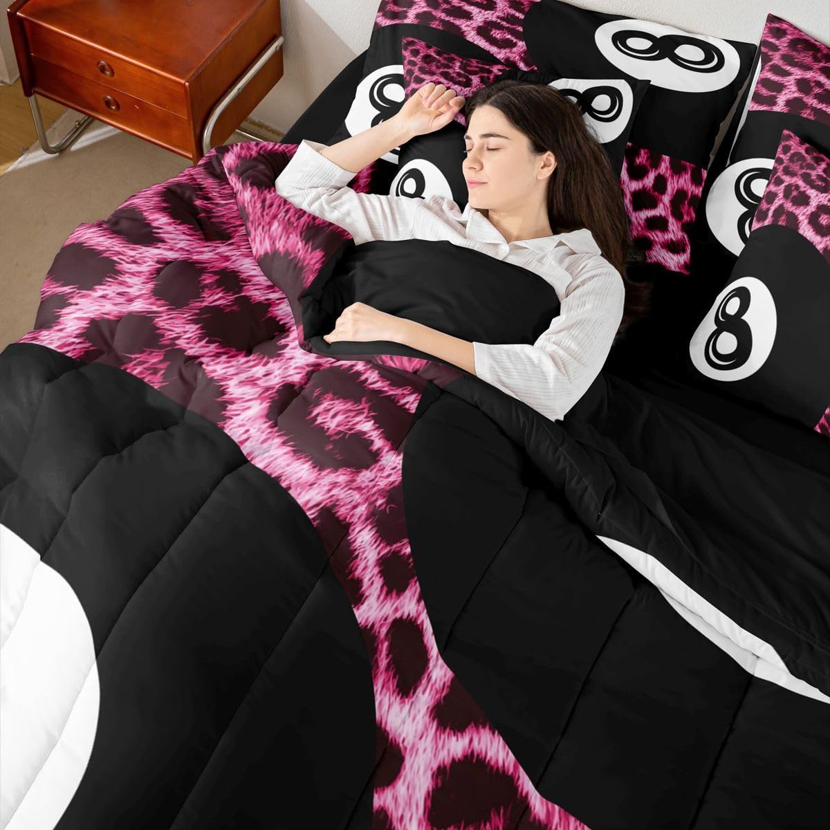 Erosebridal Y2K - Juego de ropa de cama de 8 bolas, estampado de gu...