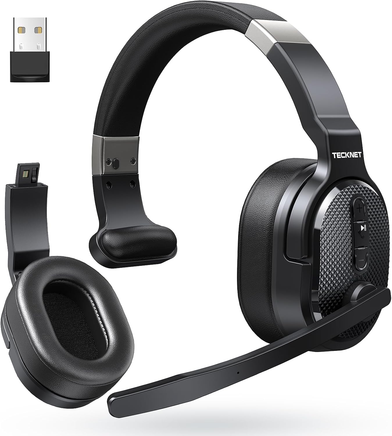 TECKNET Auriculares Bluetooth para Camioneros, Auriculares Inalámbr...