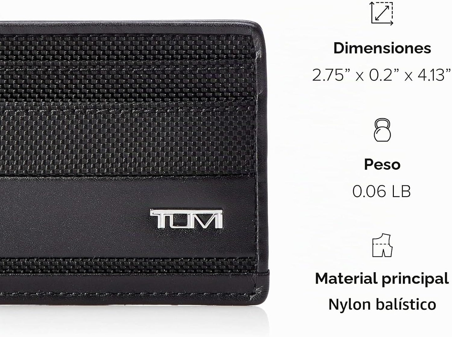 TUMI - Funda tipo cartera Alpha Slim para hombre, Negro -, Estuche...