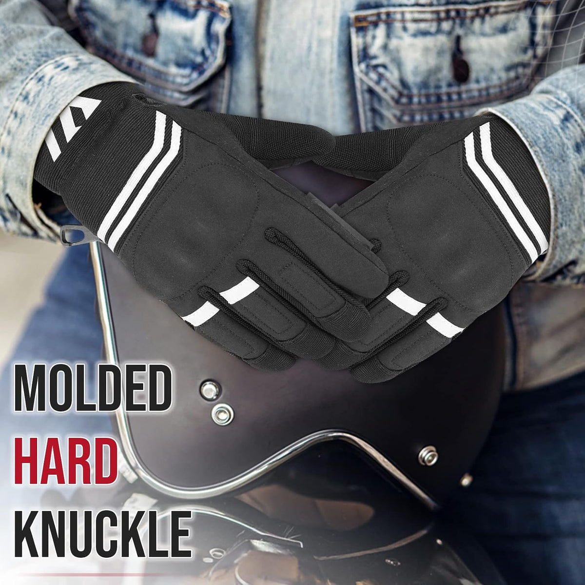 WFX Guantes de motocicleta de alta calidad, resistentes al viento,...