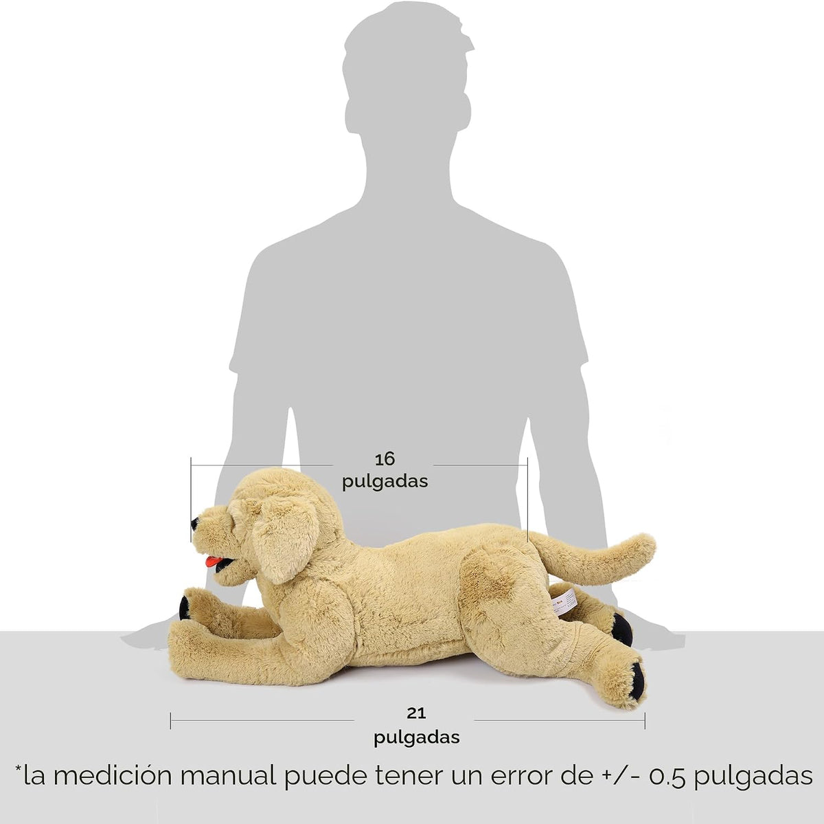 LotFancy Animales de peluche para perros, 21 pulgadas, suaves, de p...