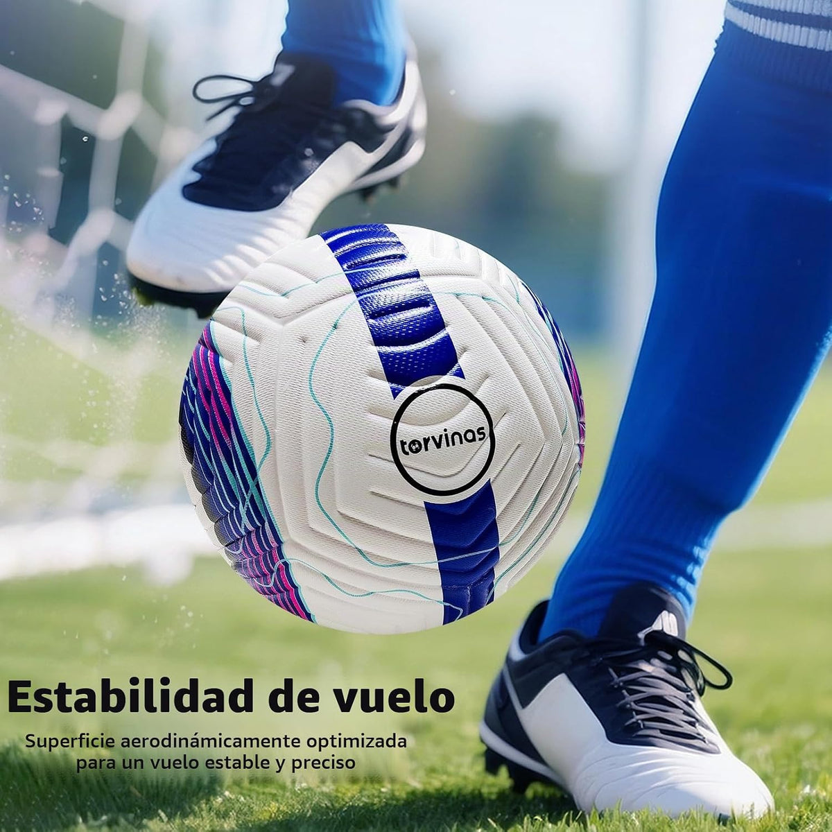 Torvinas Balón de fútbol Tamaño 5,4 \u2013 Piel sintética impermeab...