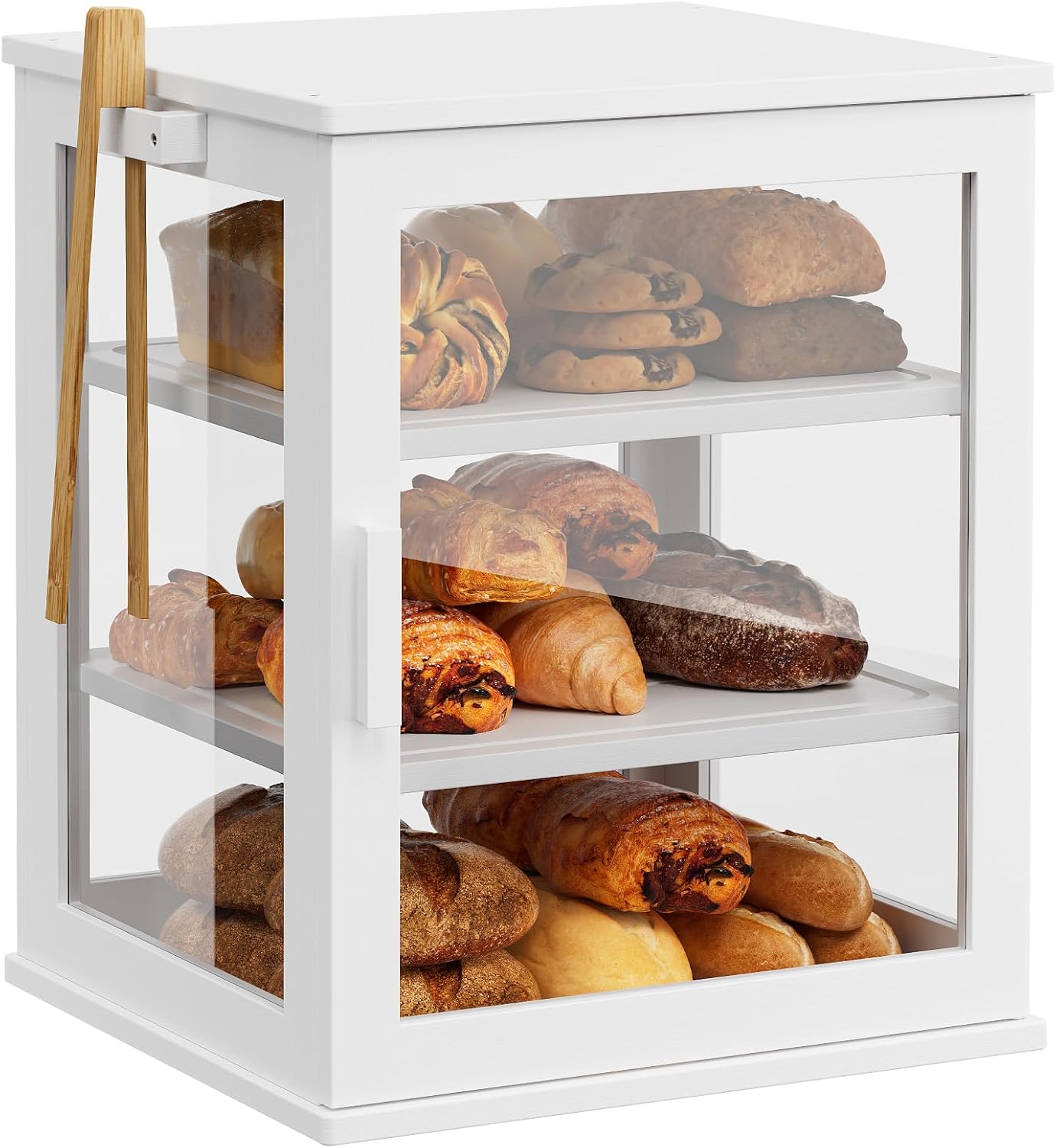 WOWLIVE Panera para encimera de cocina, contenedor grande de almace...