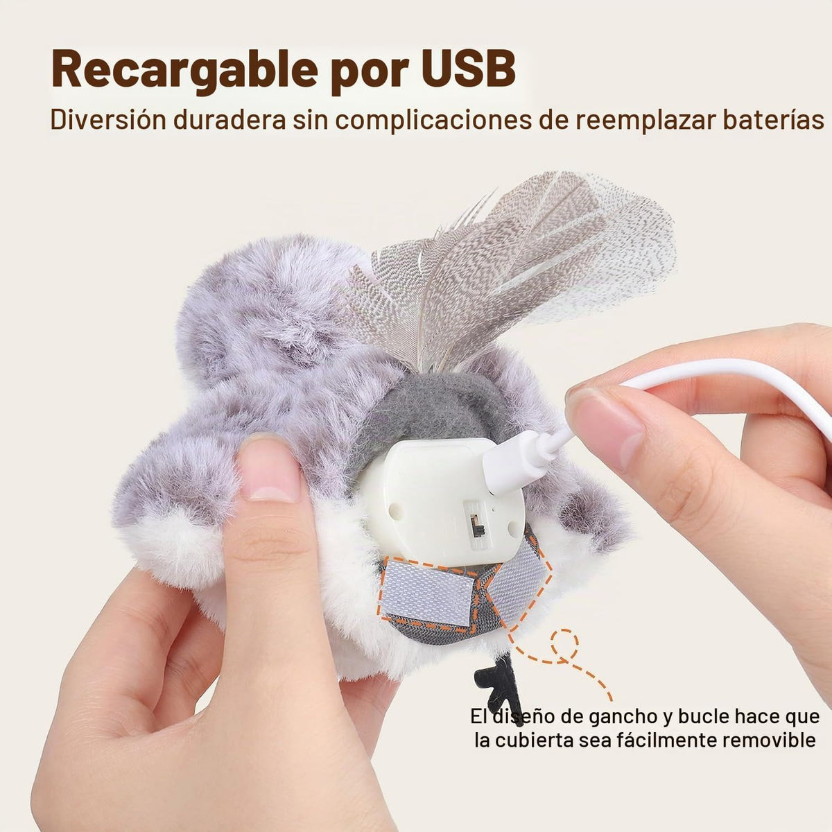 Potaroma Juguetes para Gatos Ave Flapping (No Vuela), Canturreo Rea...