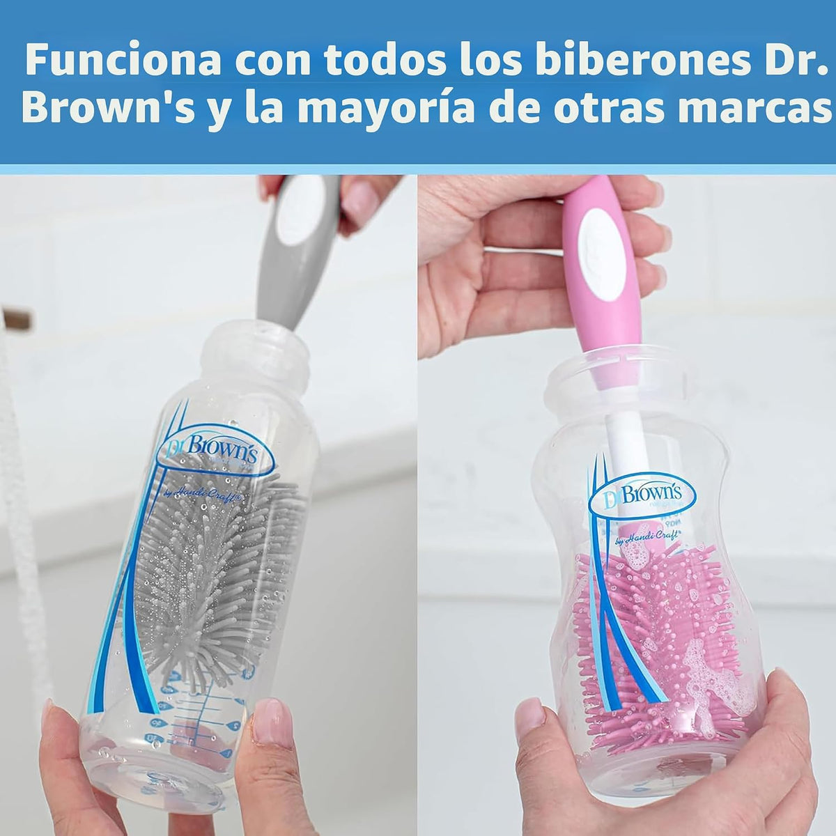 Dr. Brown's Soft Touch - Cepillo limpiador de pezones para bibe...