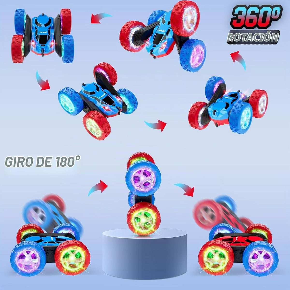 Hamdol - Auto con control remoto RC para niños de 6 a 12 años, auto...
