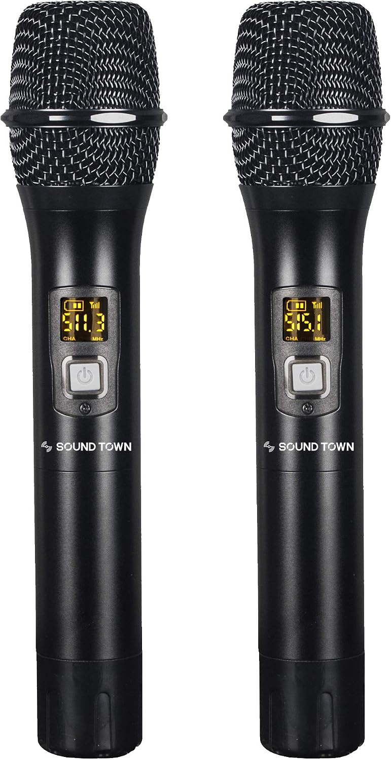 Sistema Sound Town profesional de micrófono inalámbrico UHF de 200...