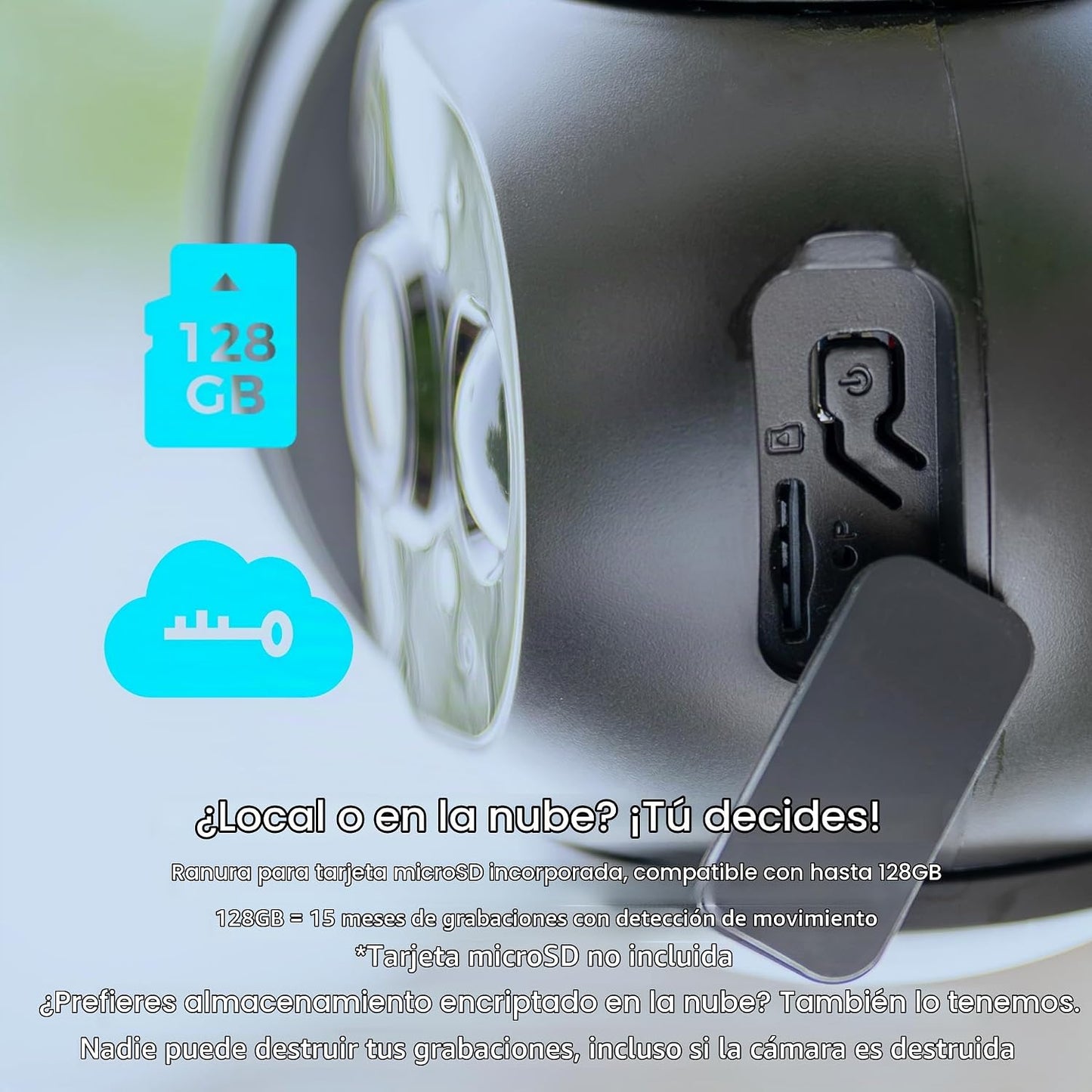 Cámara de seguridad solar inalámbrica Vicohome 2QB 2K AI para exter...