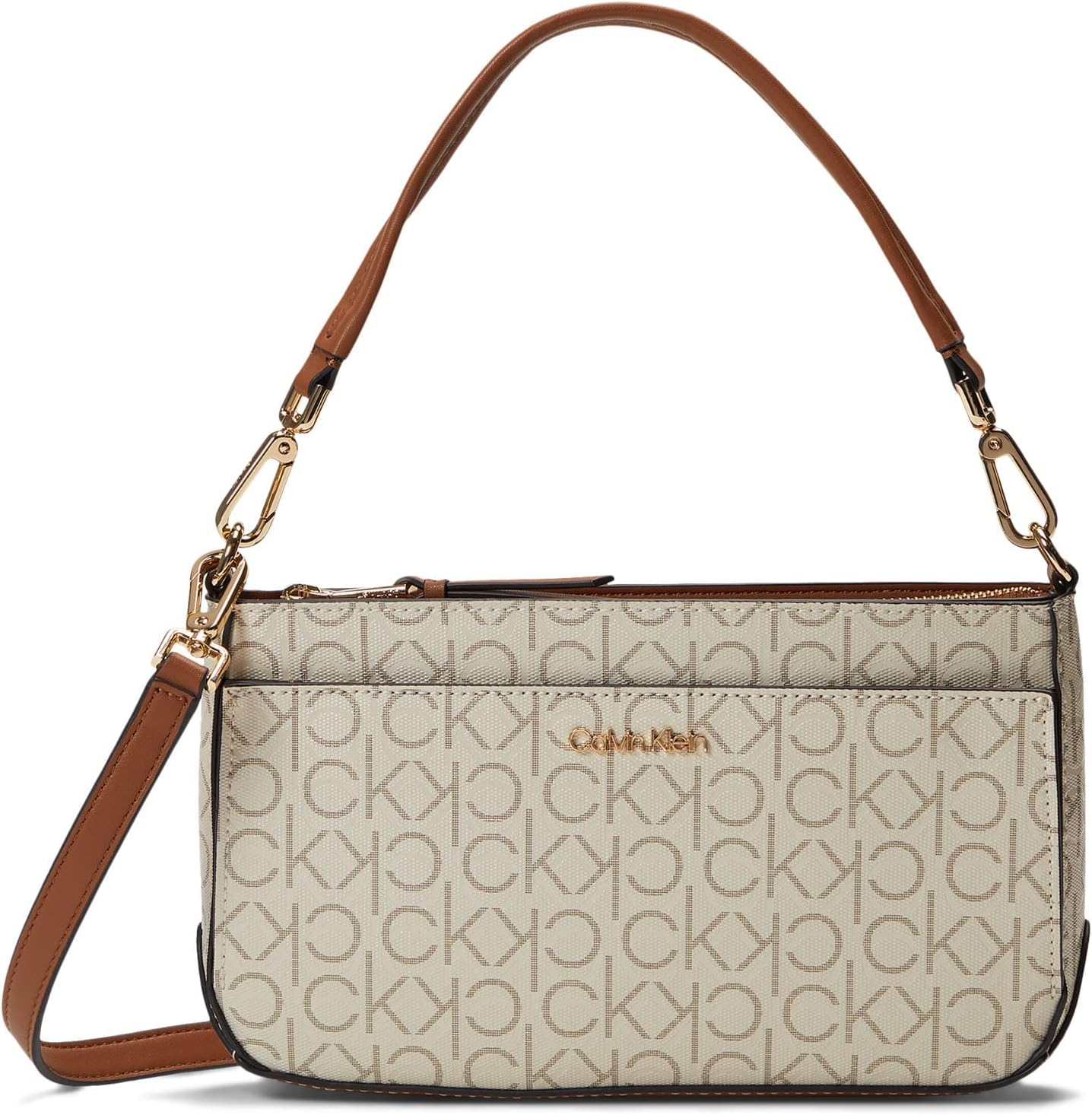 Calvin Klein Bolso de hombro Lucy con triple compartimento para muj...