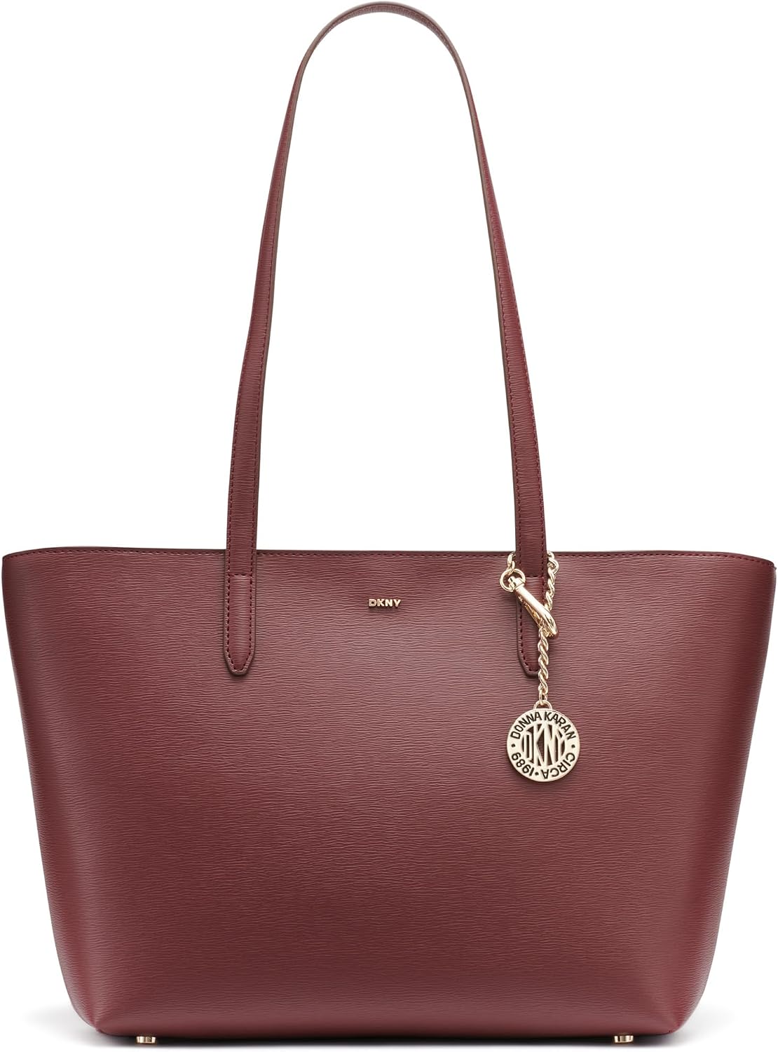 DKNY - Bolso de mano mediano de cuero para mujer Bryant | 15,2 pulg...