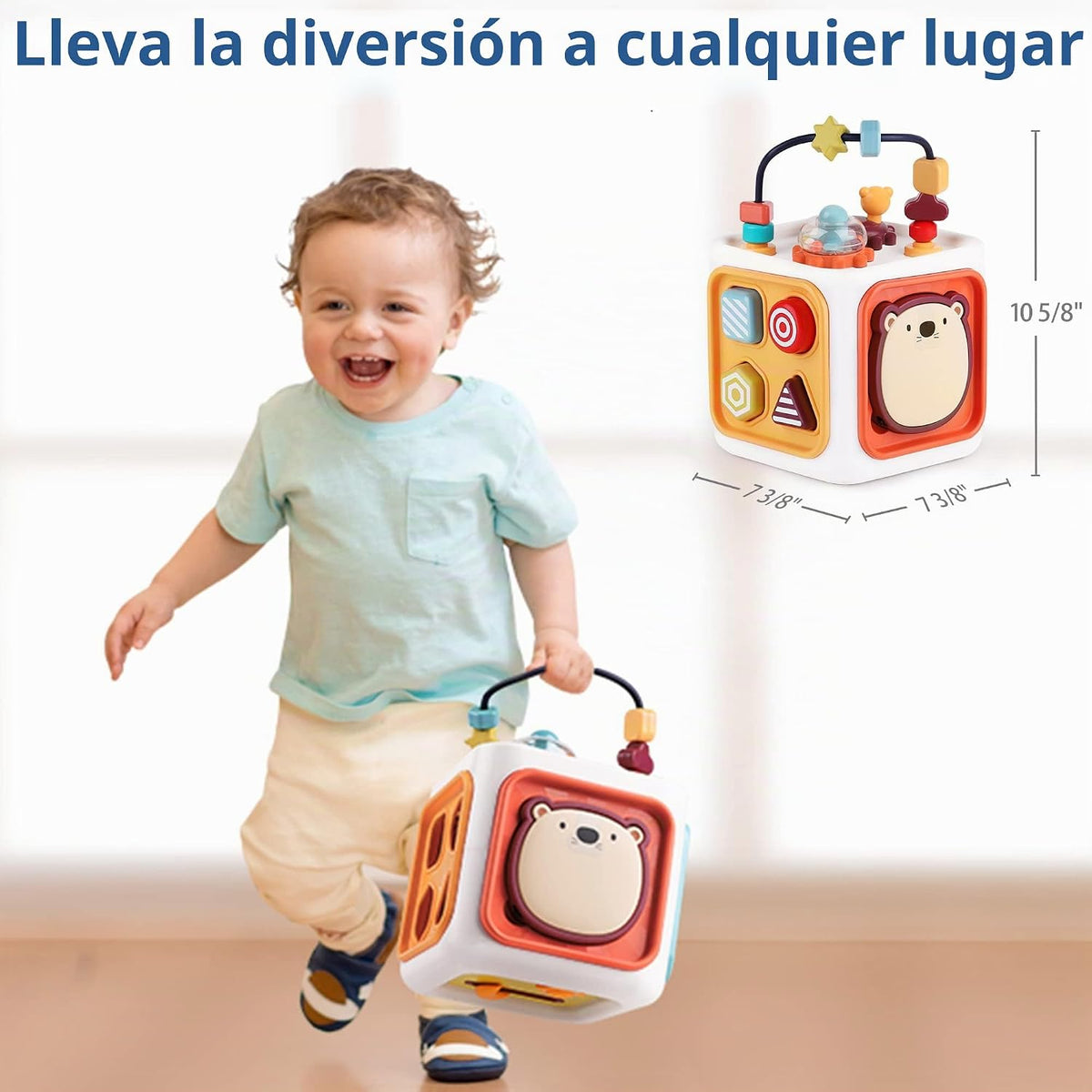 iPlay, iLearn Cubo de actividades de aprendizaje para bebés, juguet...
