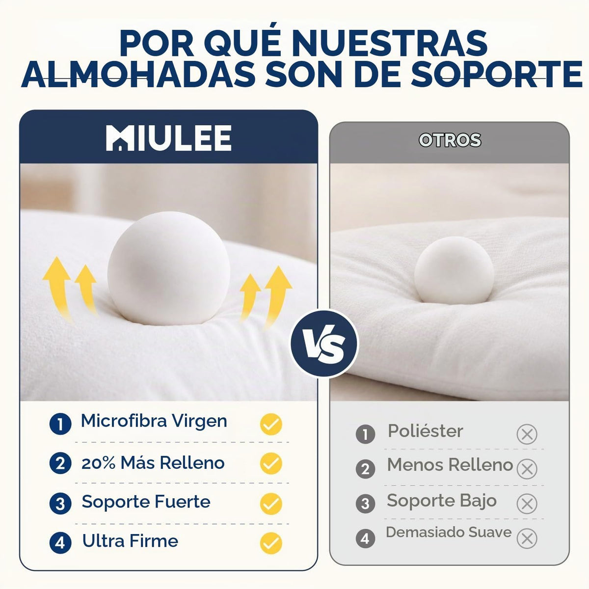 MIULEE Fundas para Relleno de Almohada, Paquete de 2 de 45.72 x 45....
