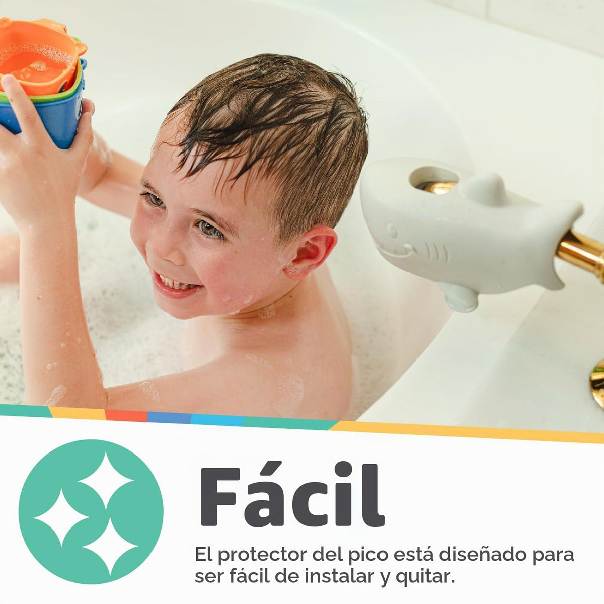 Nuby Grifo de Seguridad para Bañera - Compatible con la mayoría de...