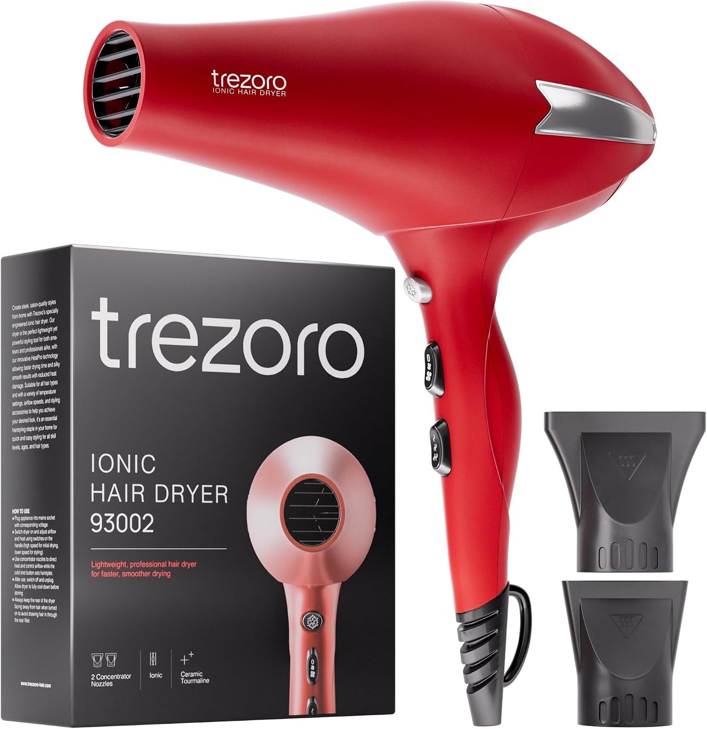 TREZORO Secador de pelo profesional para mujer \u2013 Secador de pe...
