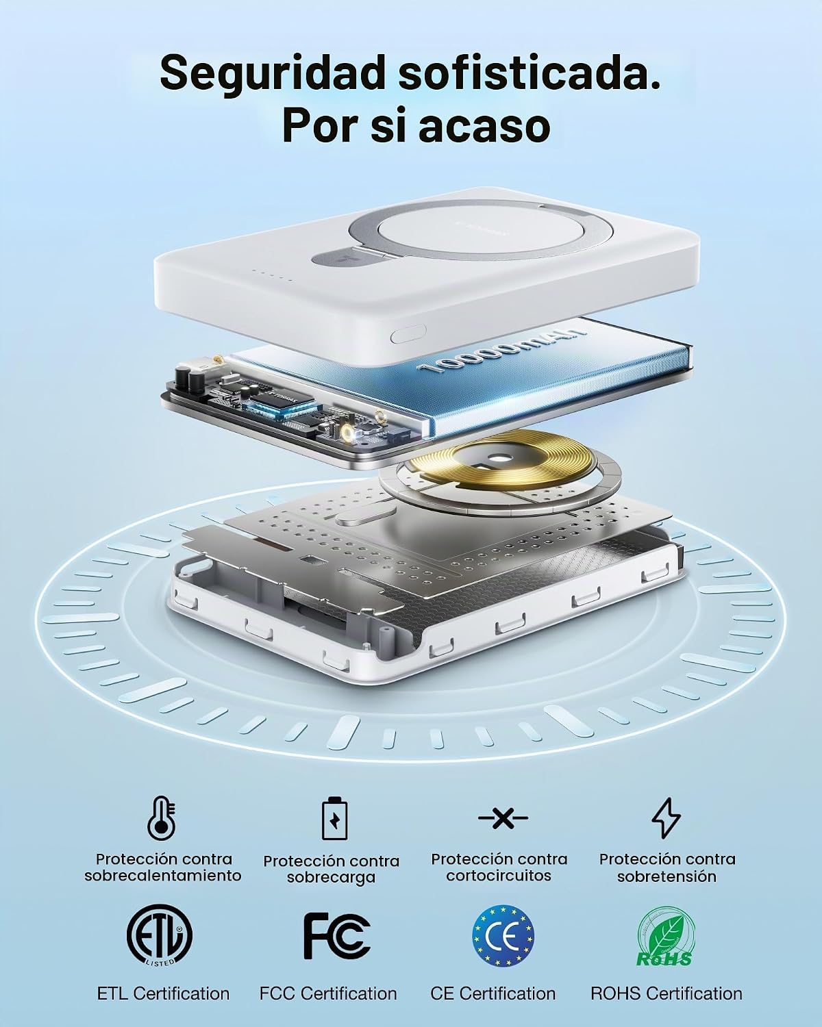 TORRAS EasyGo - Cargador portátil magnético de 10000 mAh Power Bank...