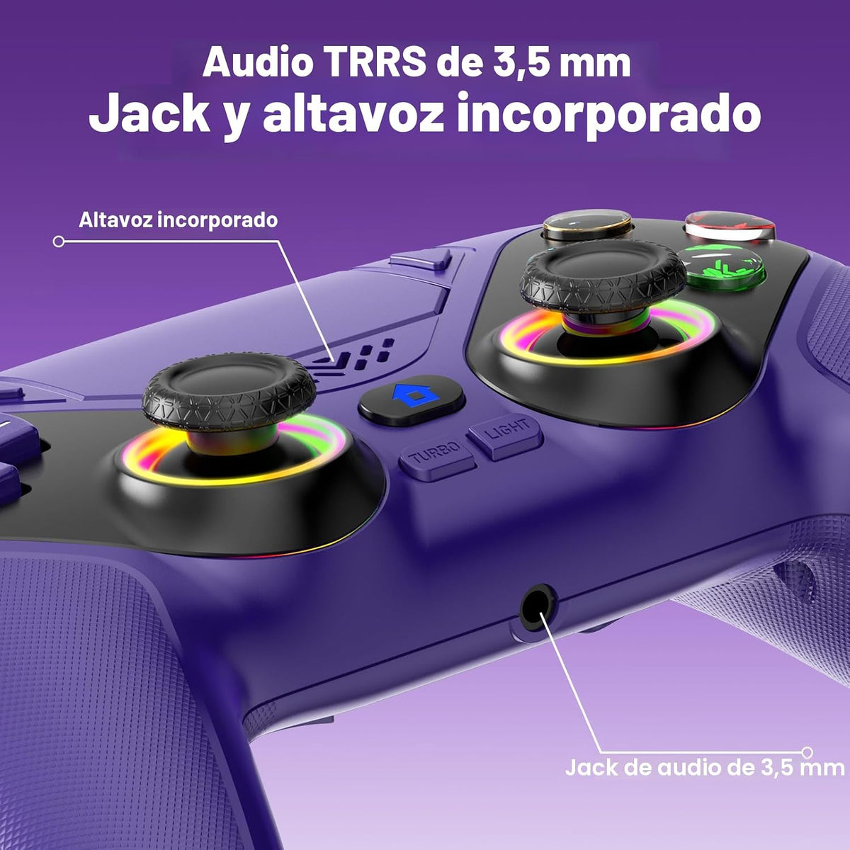 LENISUOLE Controlador inalámbrico para PS5\/PlayStation 5 y PC, mor...