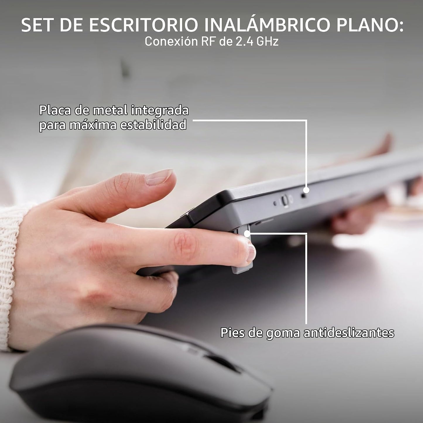 CHERRY Combo de teclado y mouse inalámbricos para streaming | Conex...