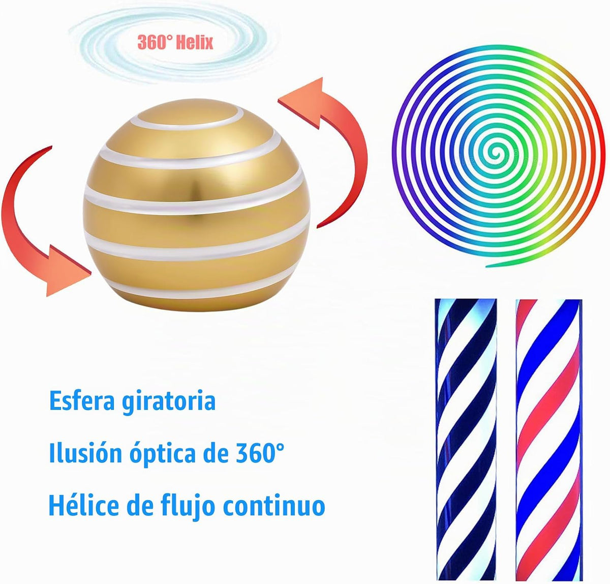 Juguetes de escritorio para Fidget Kinetic Cool-Gadgets: juguete gi...