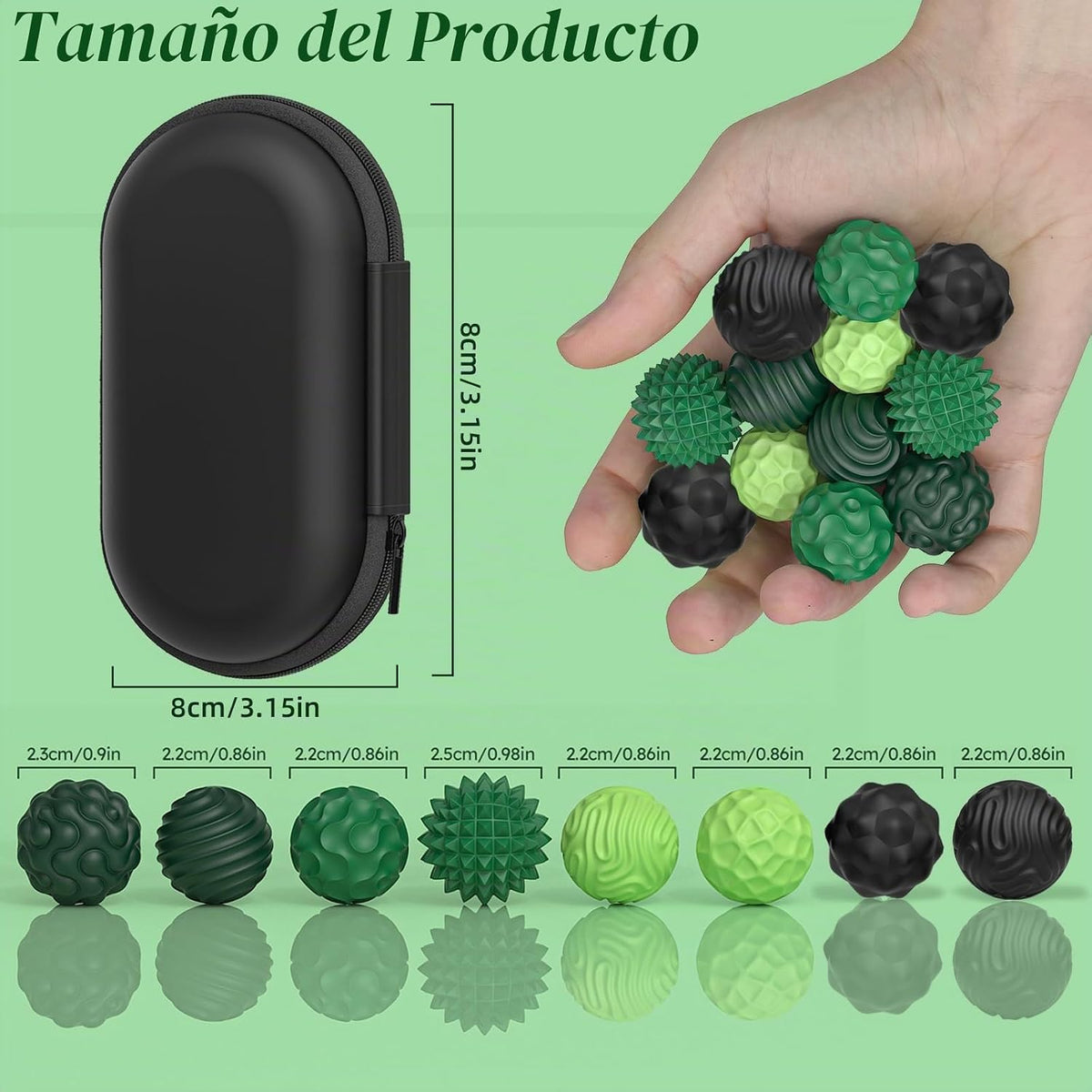 Bolas Magnéticas de Silicona, Juguetes Antiestrés para Adultos y Ad...